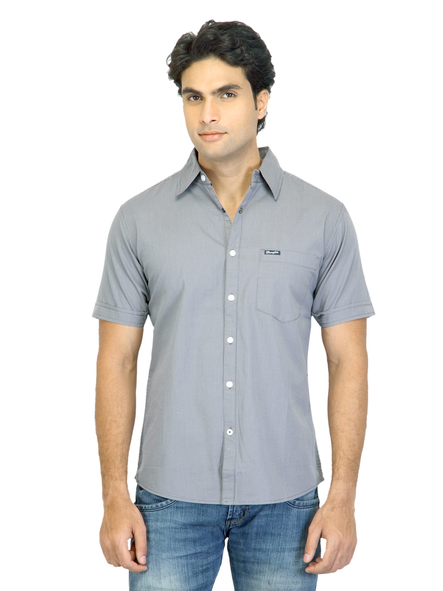 Wrangler Men Jericho Grey Shirt