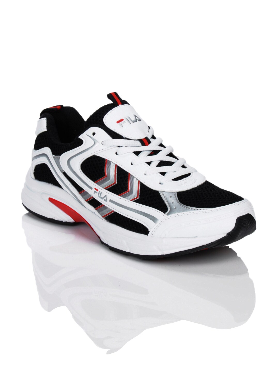 FILA Men Trempet Black & White Sports Shoes