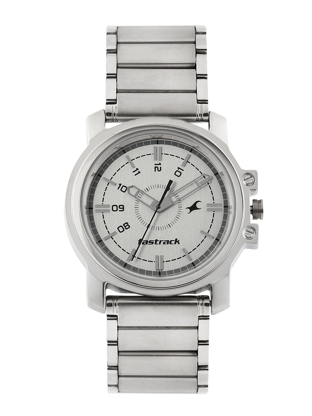 Fastrack Men Silver-Toned Dial Watch NE3039SM01