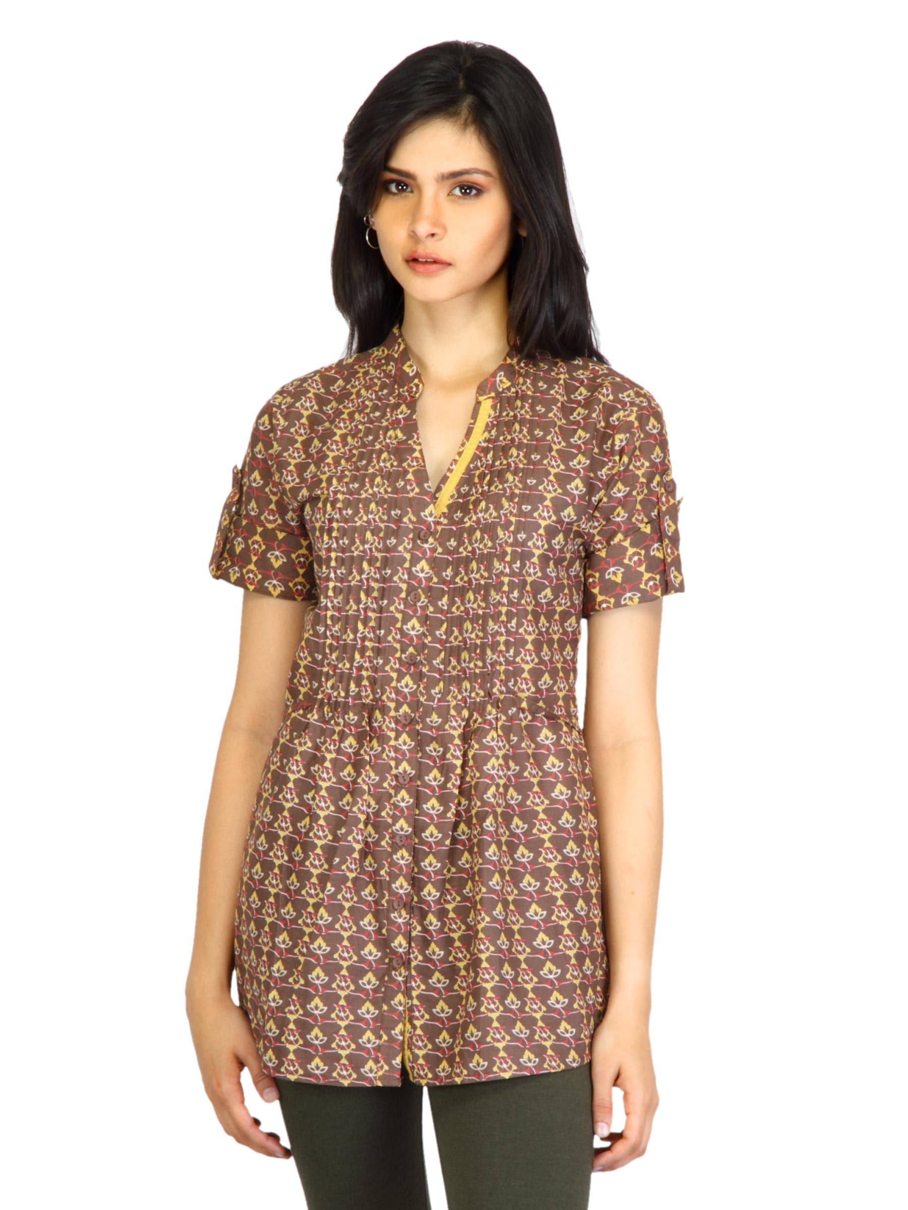 Mumbai Slang Women Printed Brown Top