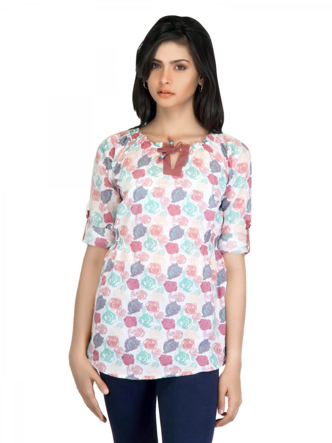 Mumbai Slang Women Printed Pink Top