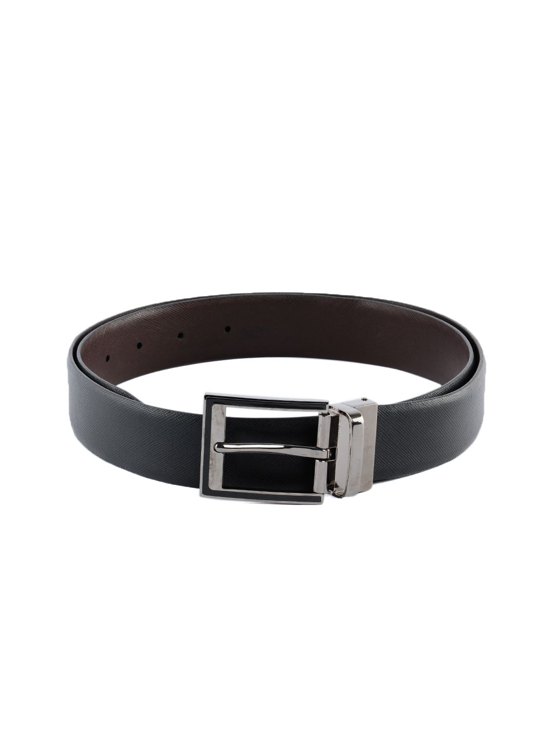 Lino Perros Men Leather Black Belt