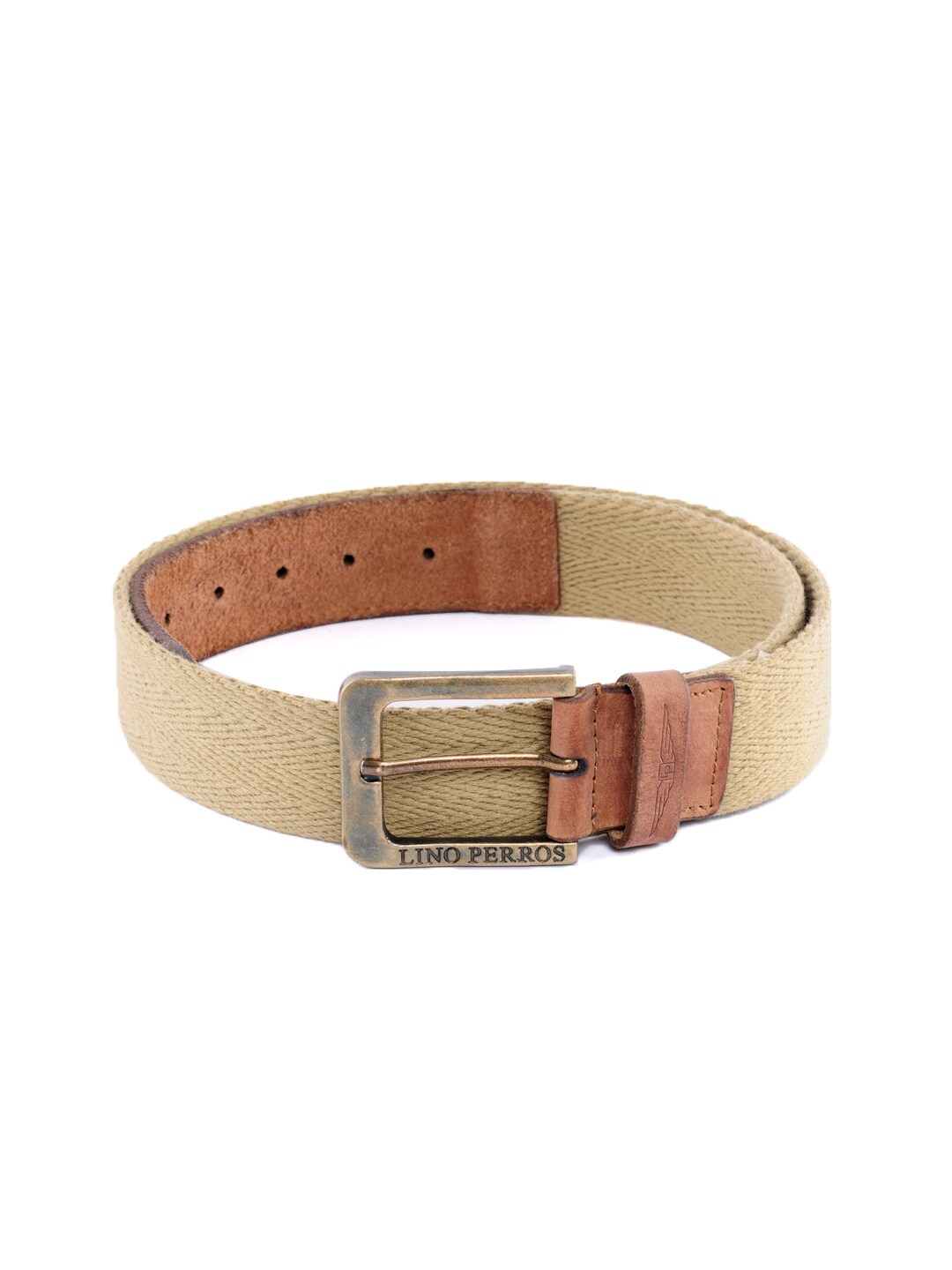 Lino Perros Men Canvas Olive Belt