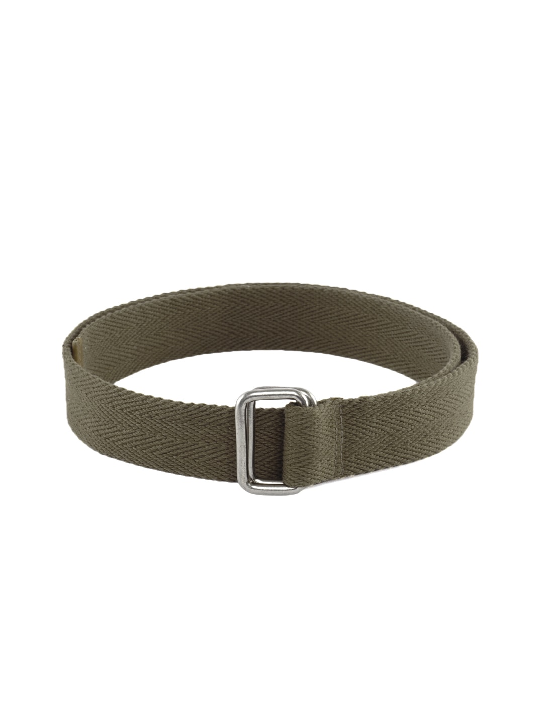 Lino Perros Men Canvas Olive Belt