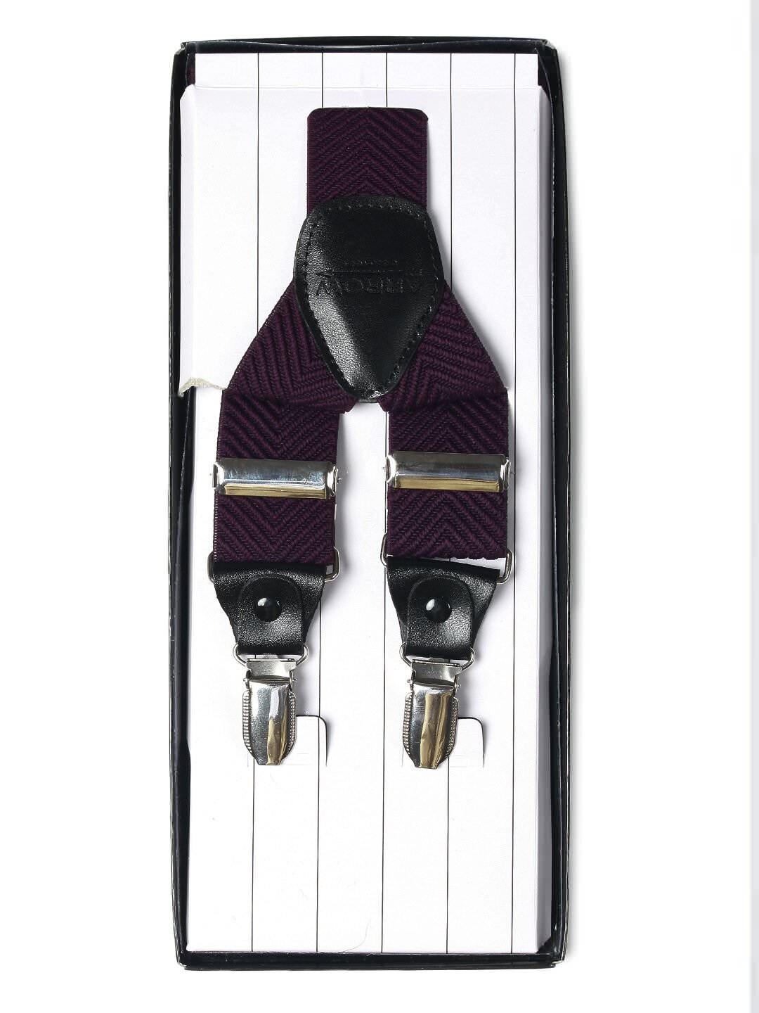Arrow Men Purple Suspenders