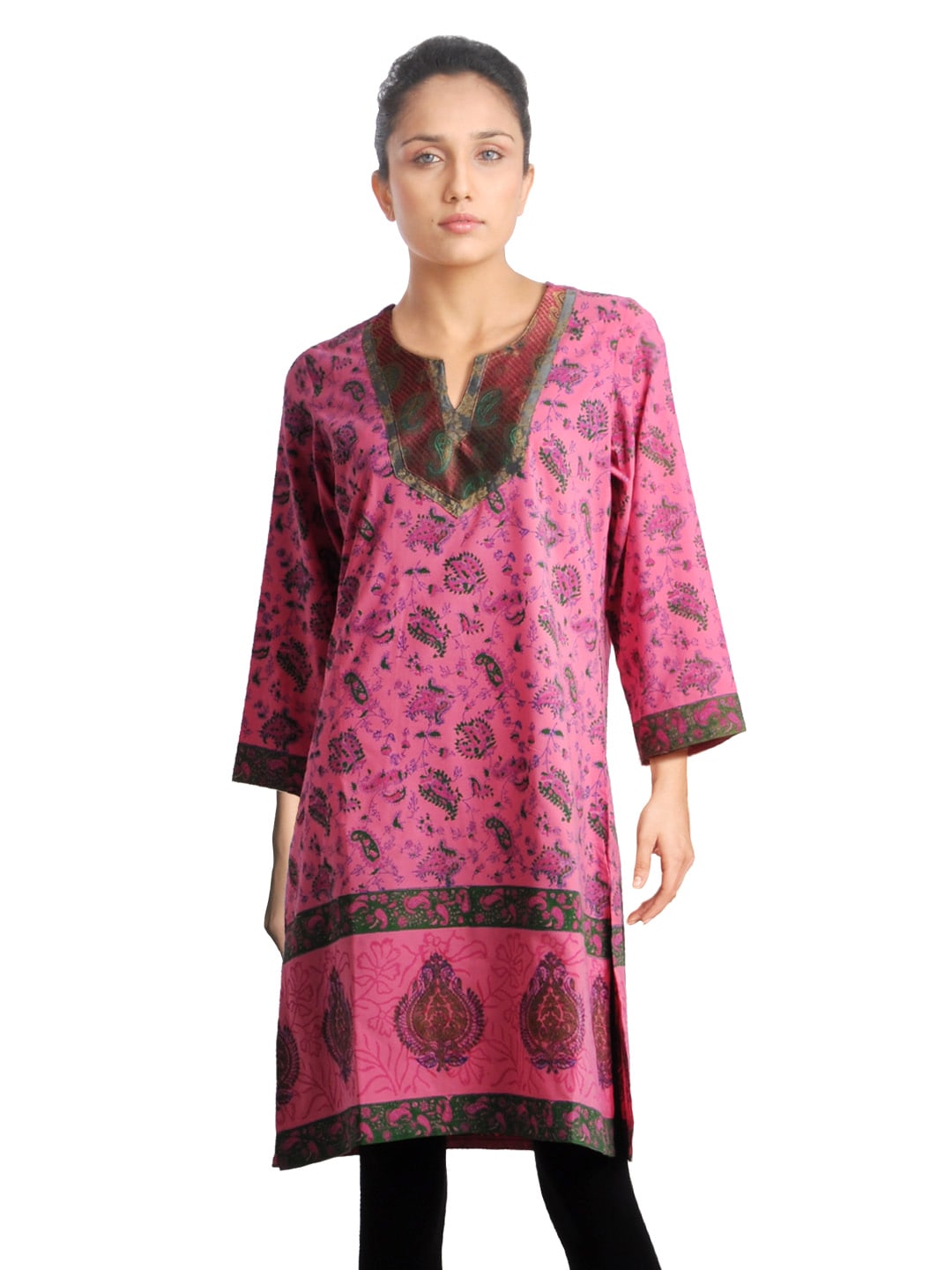 Diva Women Printed Pink Kurta