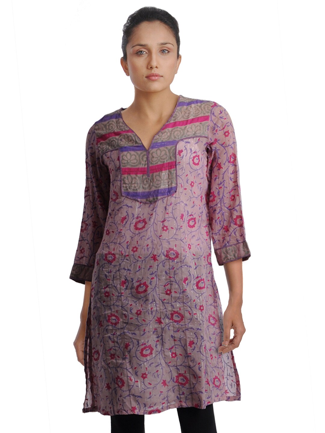 Diva Women Printed Lavender Kurta