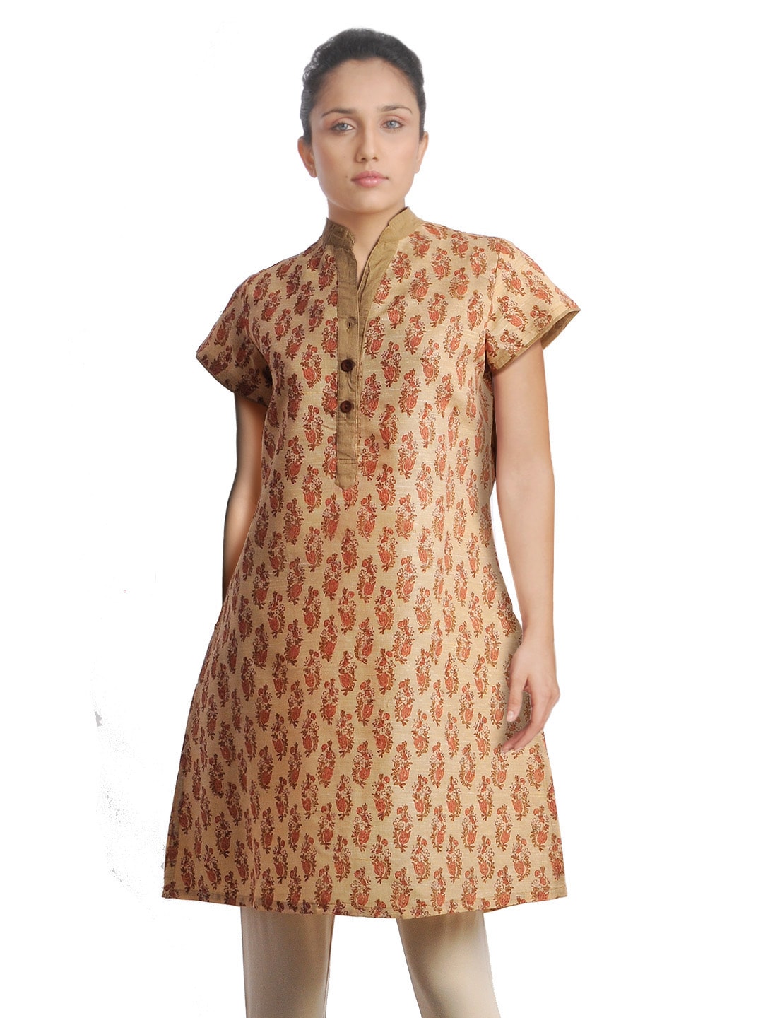 Diva Women Printed Beige Kurta