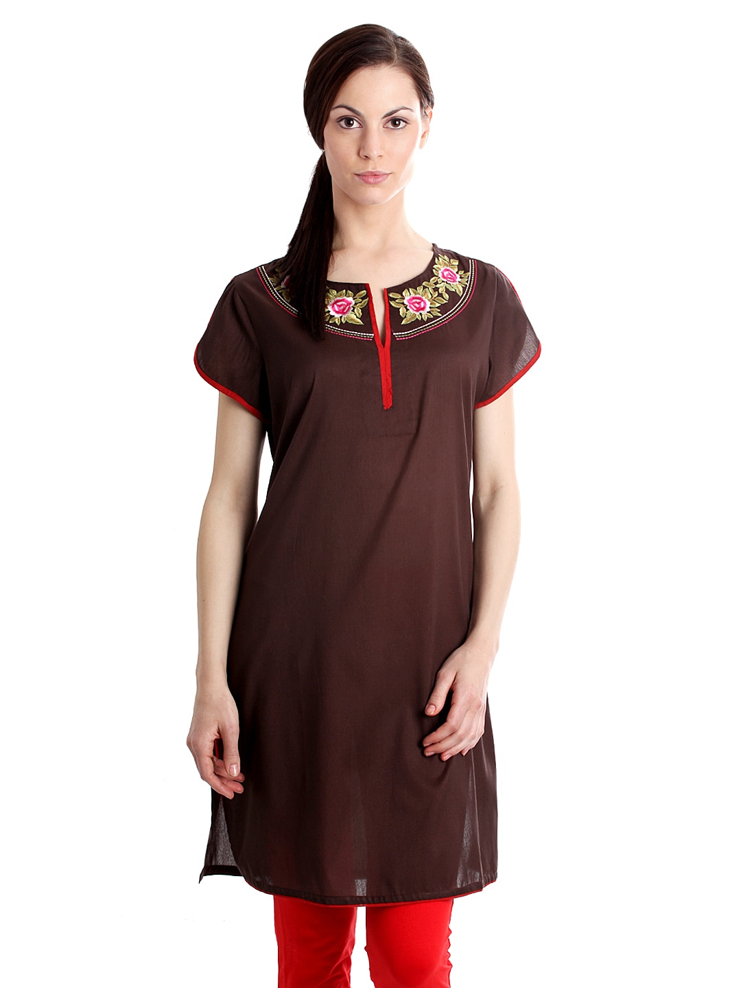 Diva Women Brown Kurta