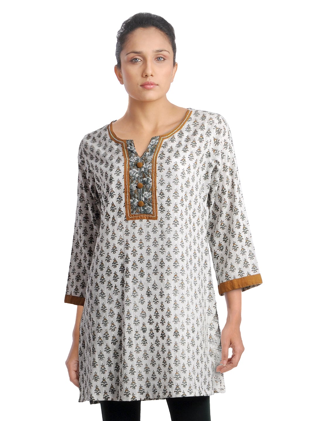 Diva Women Printed White Kurta