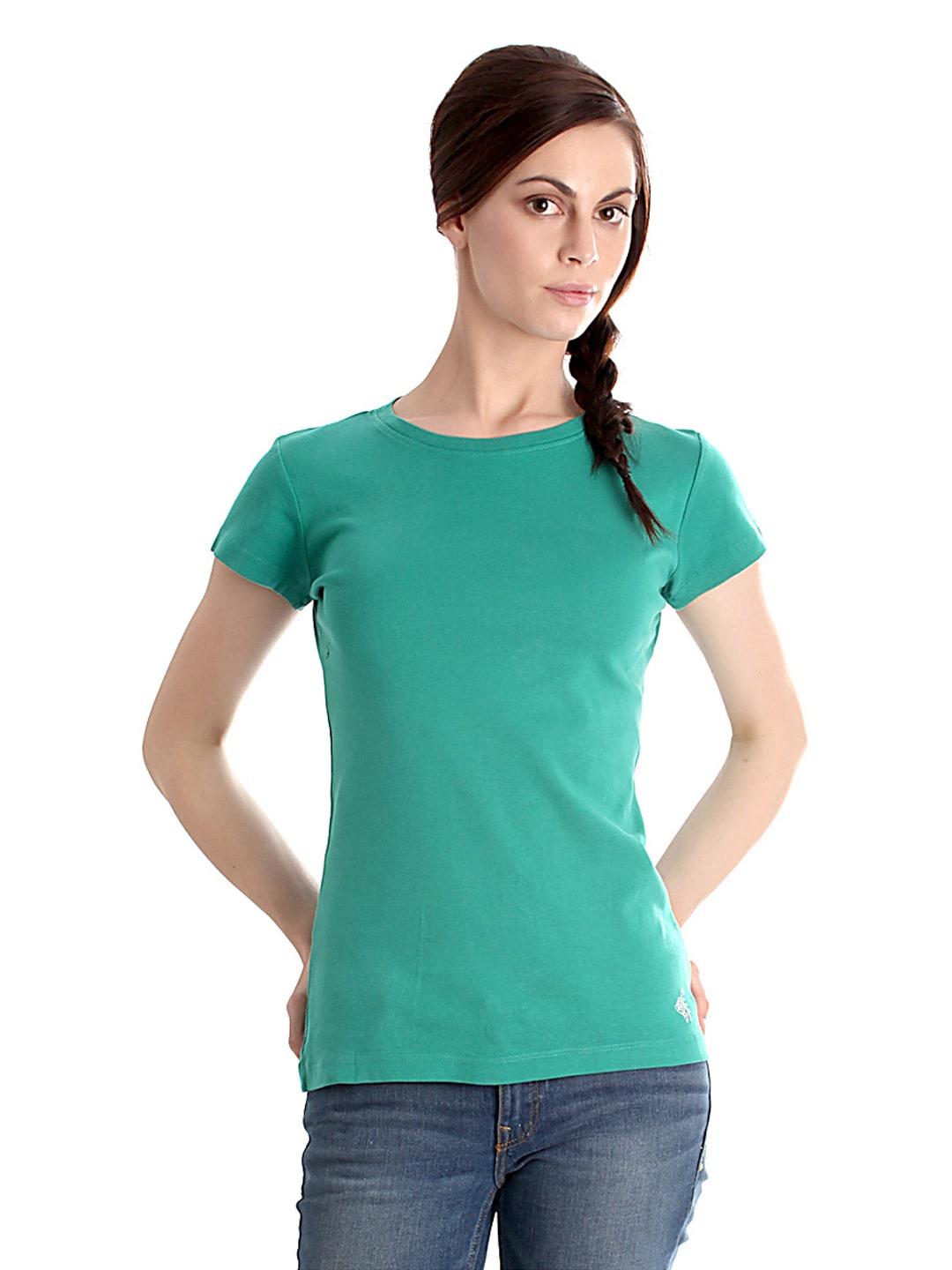 Femella Women Green T-shirt