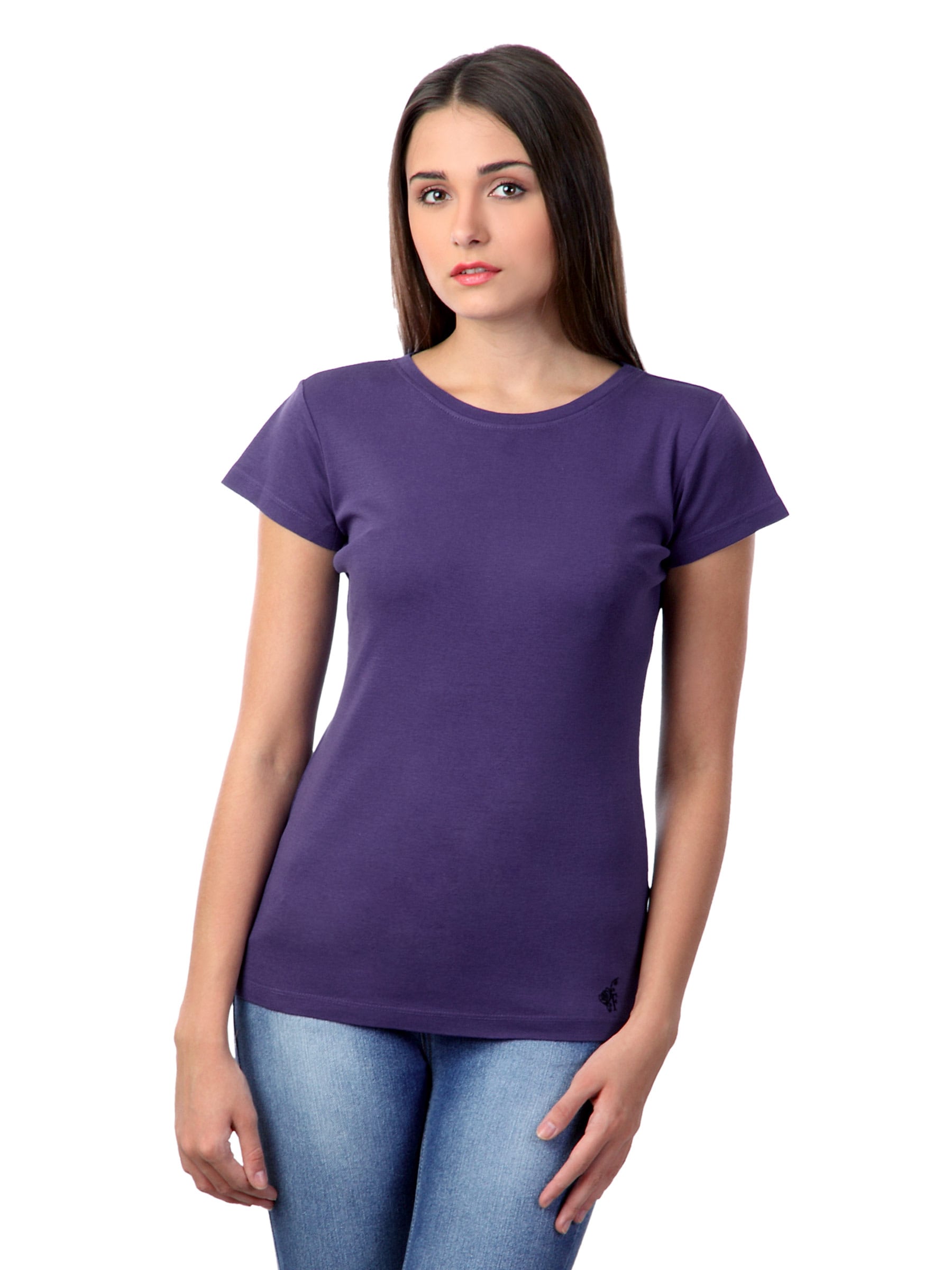 Femella Women Purple T-Shirt