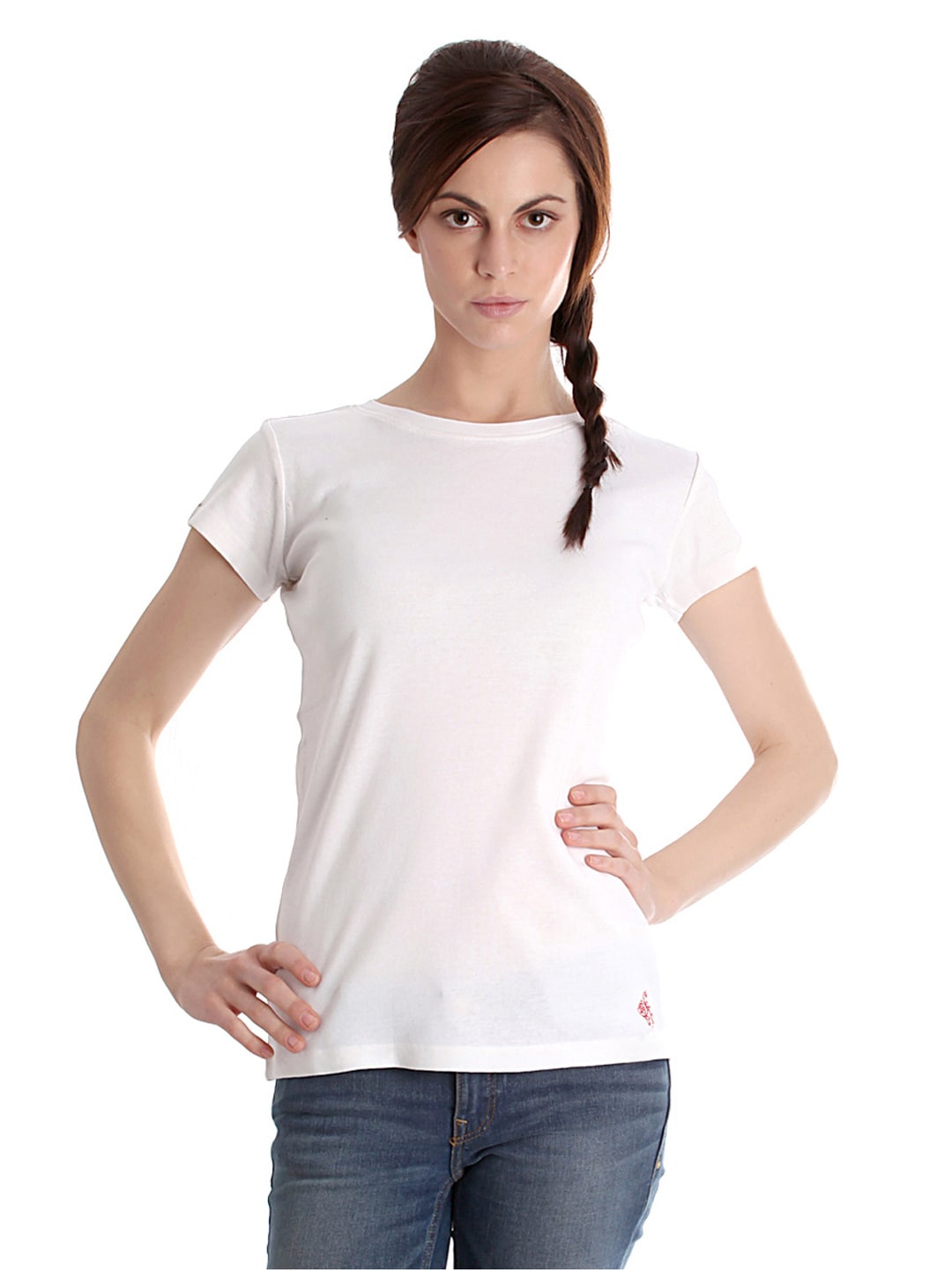 Femella Women White T-shirt