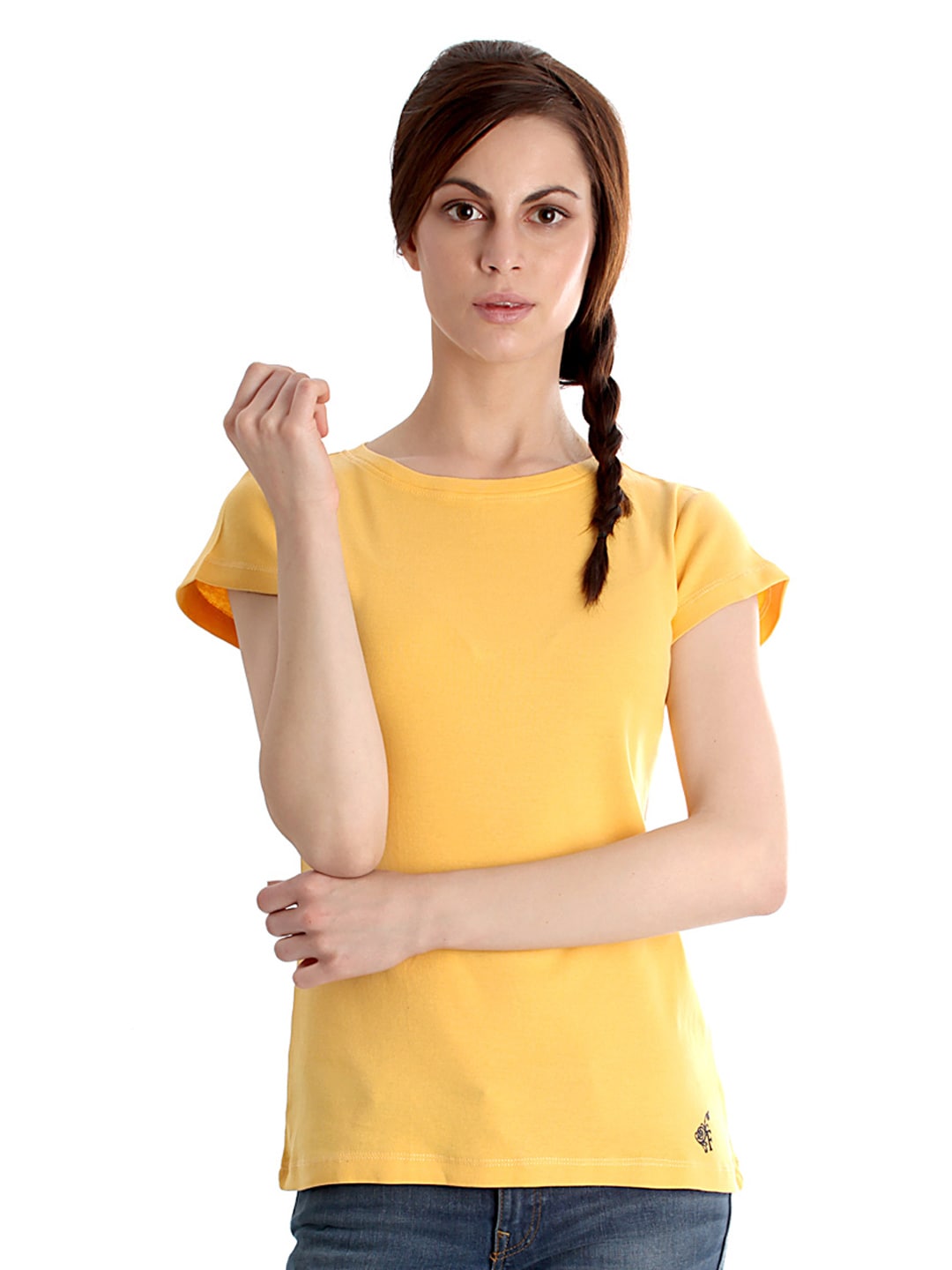 Femella Women Yellow T-shirt