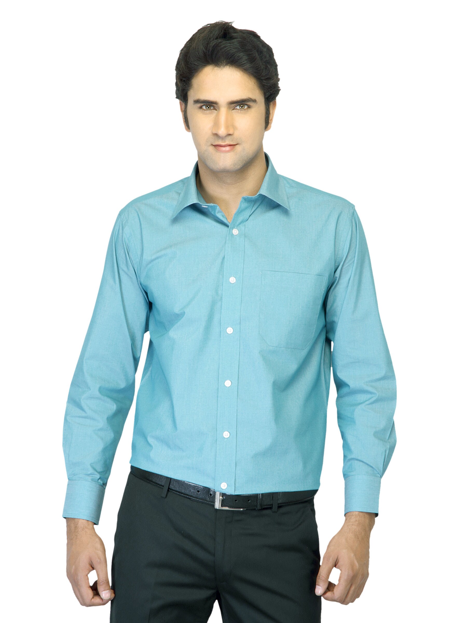 John Miller Men Blue Shirt