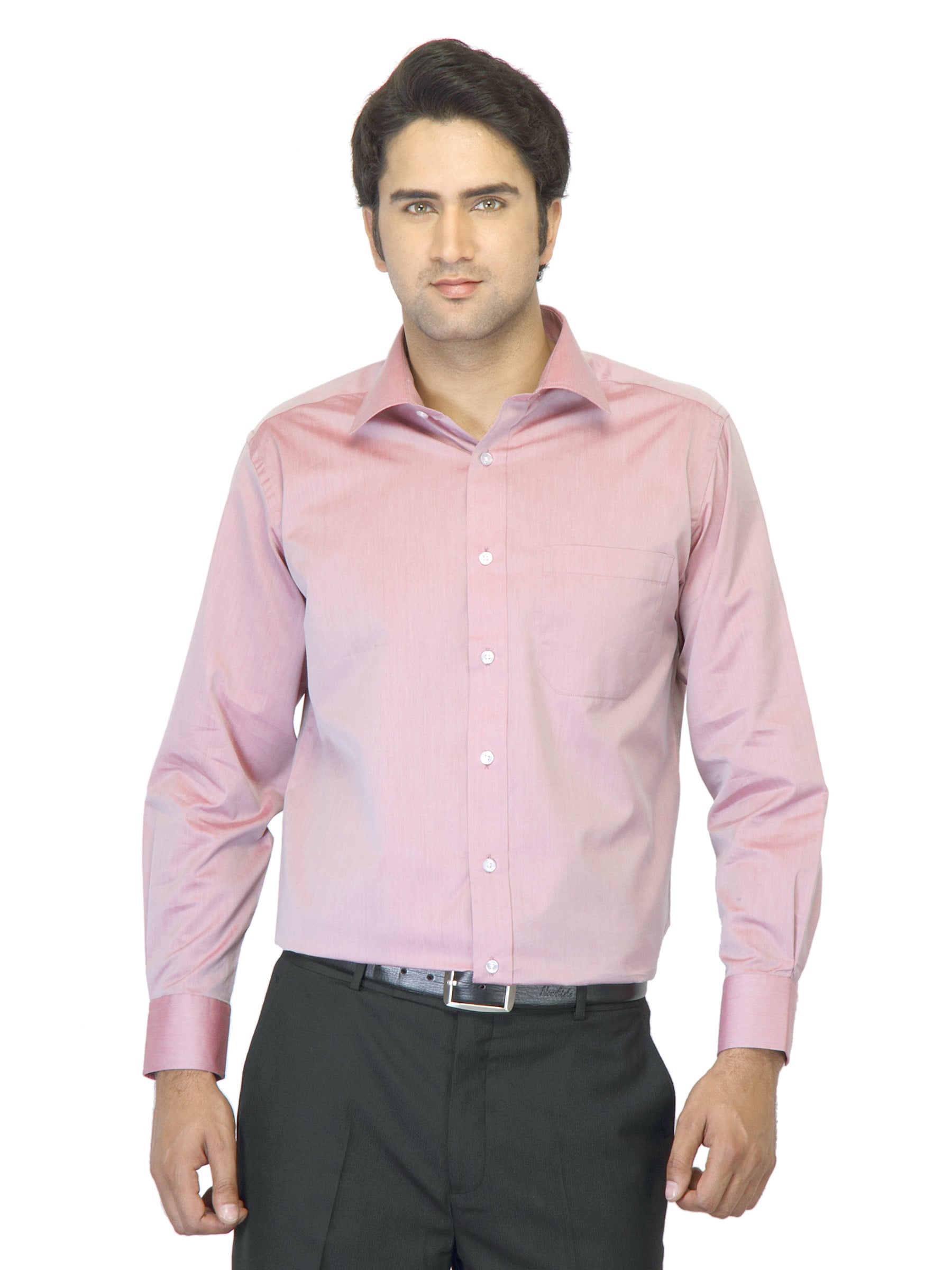 John Miller Men Pink Shirt