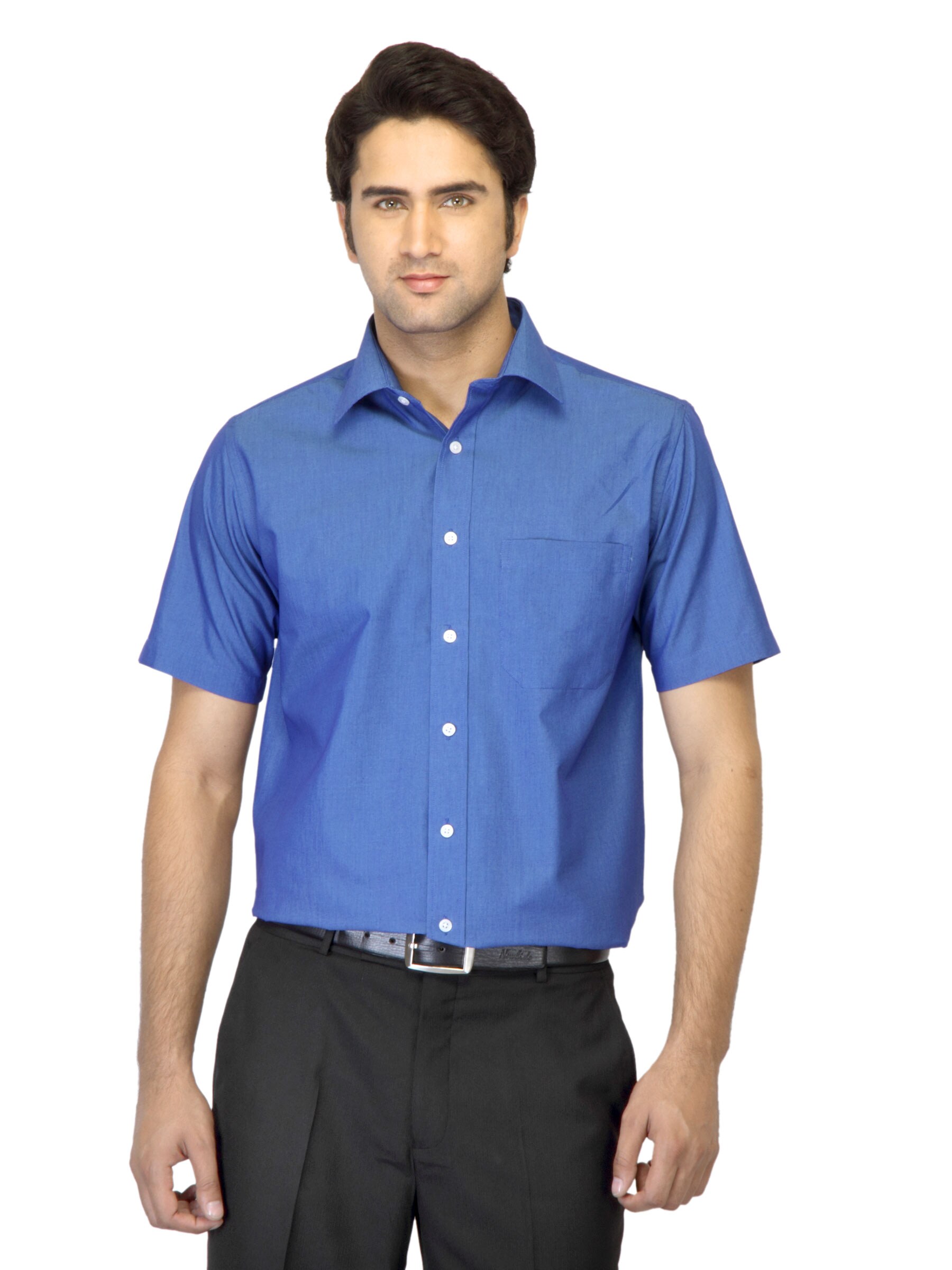 John Miller Men Blue Shirt