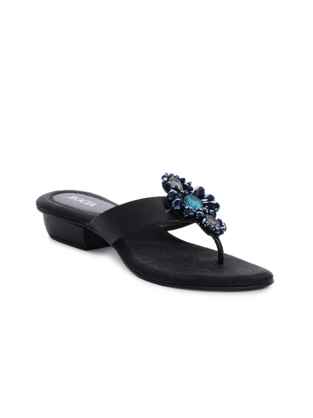 Rocia Women Black Casual Sandals