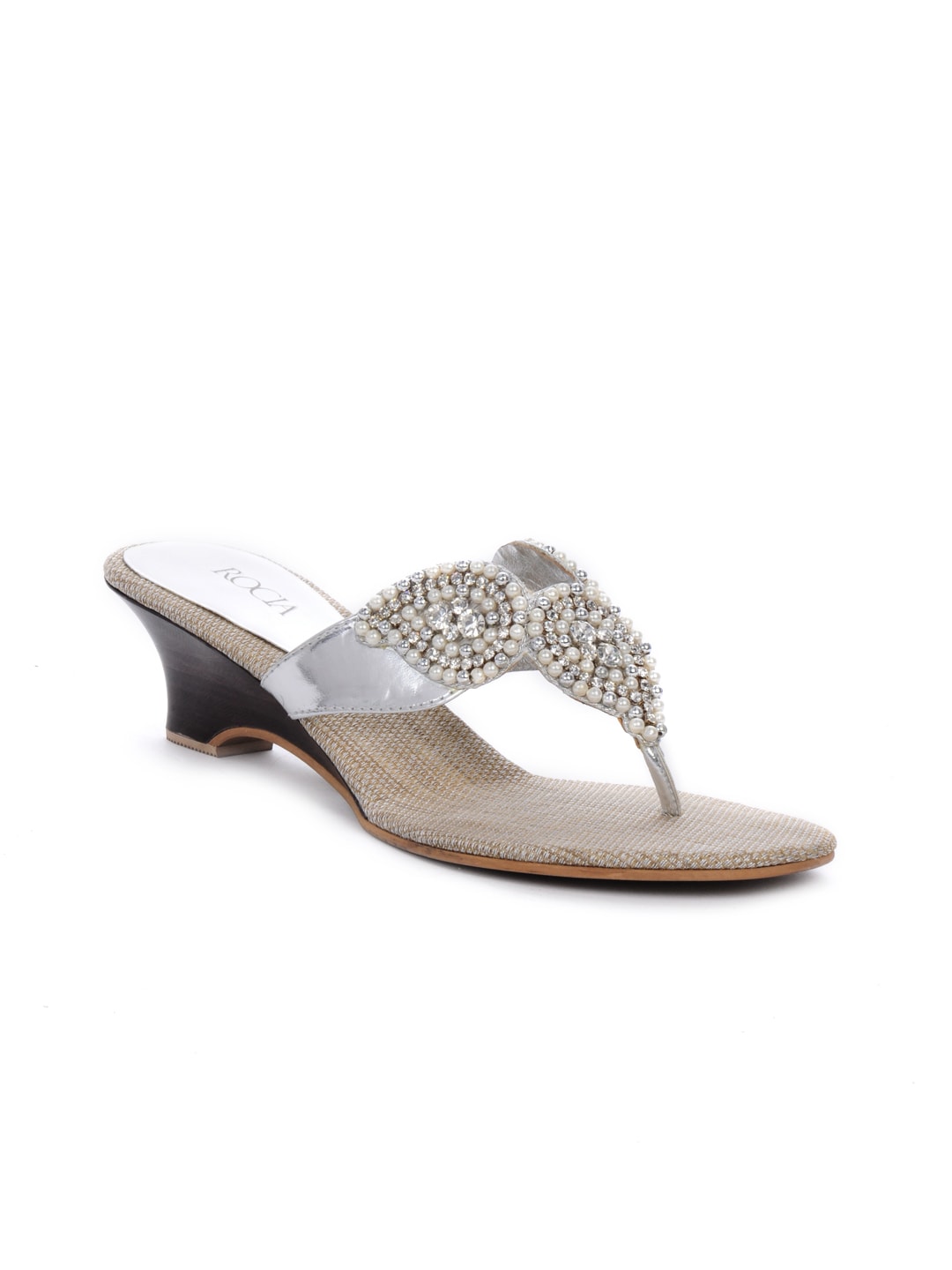 Rocia Women Silver Casual Sandals