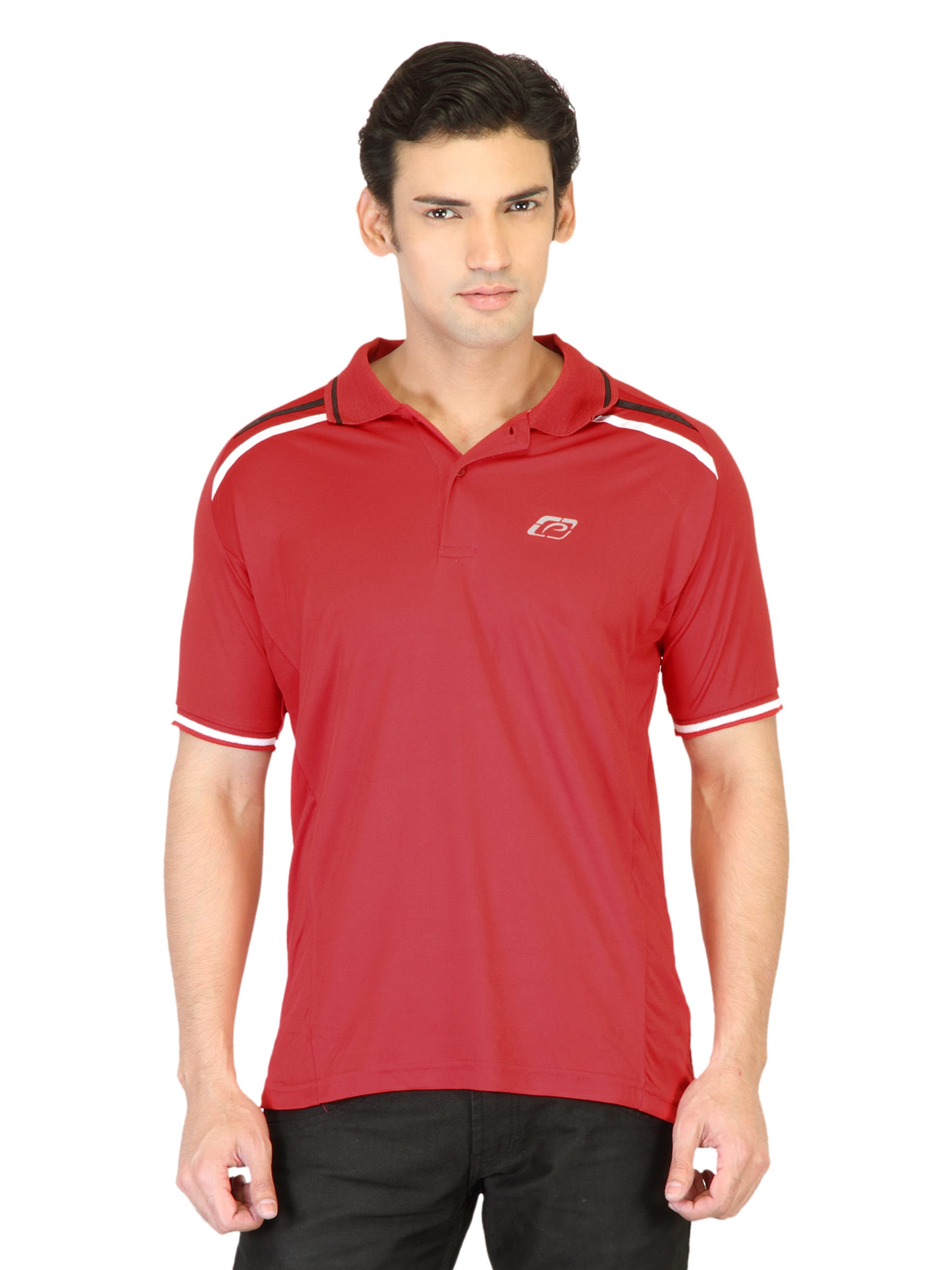 Proline Men Red Polo T-shirt