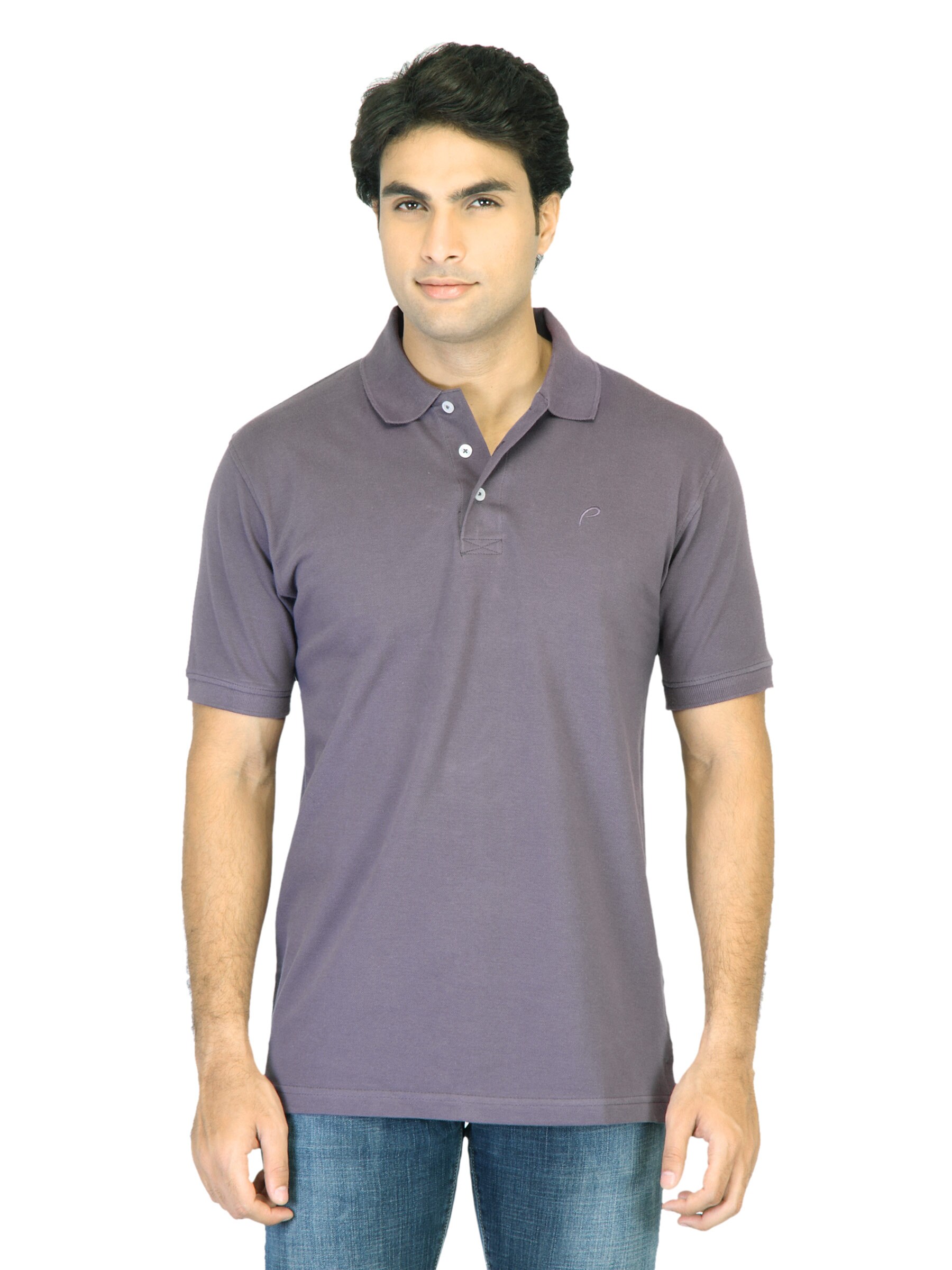 Proline Men Purple Polo T-Shirt