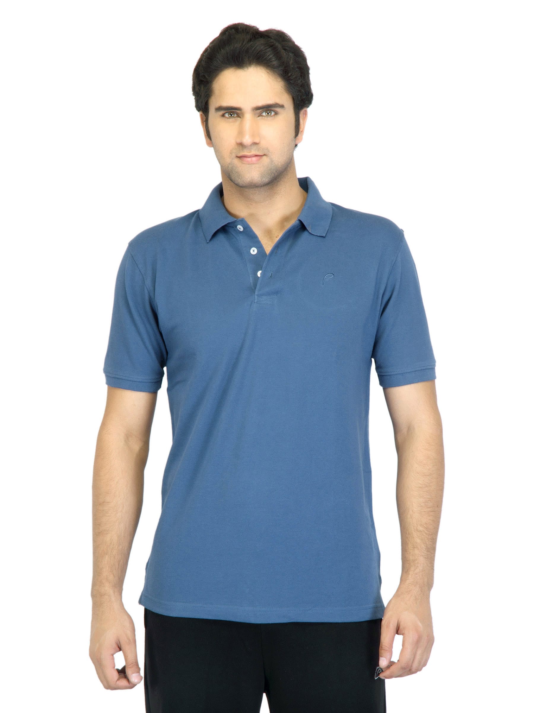 Proline Men Blue Polo T-shirt