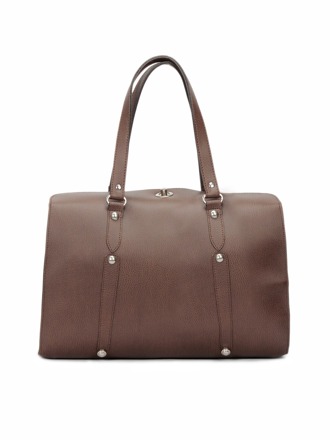 Spice Art Women Leatherette Brown Handbag