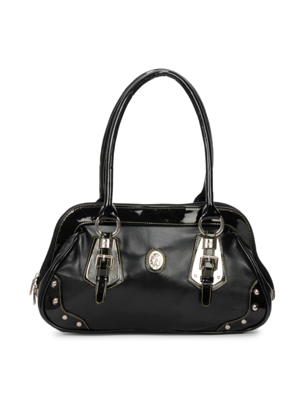 Spice Art Women Leatherette Black Handbag