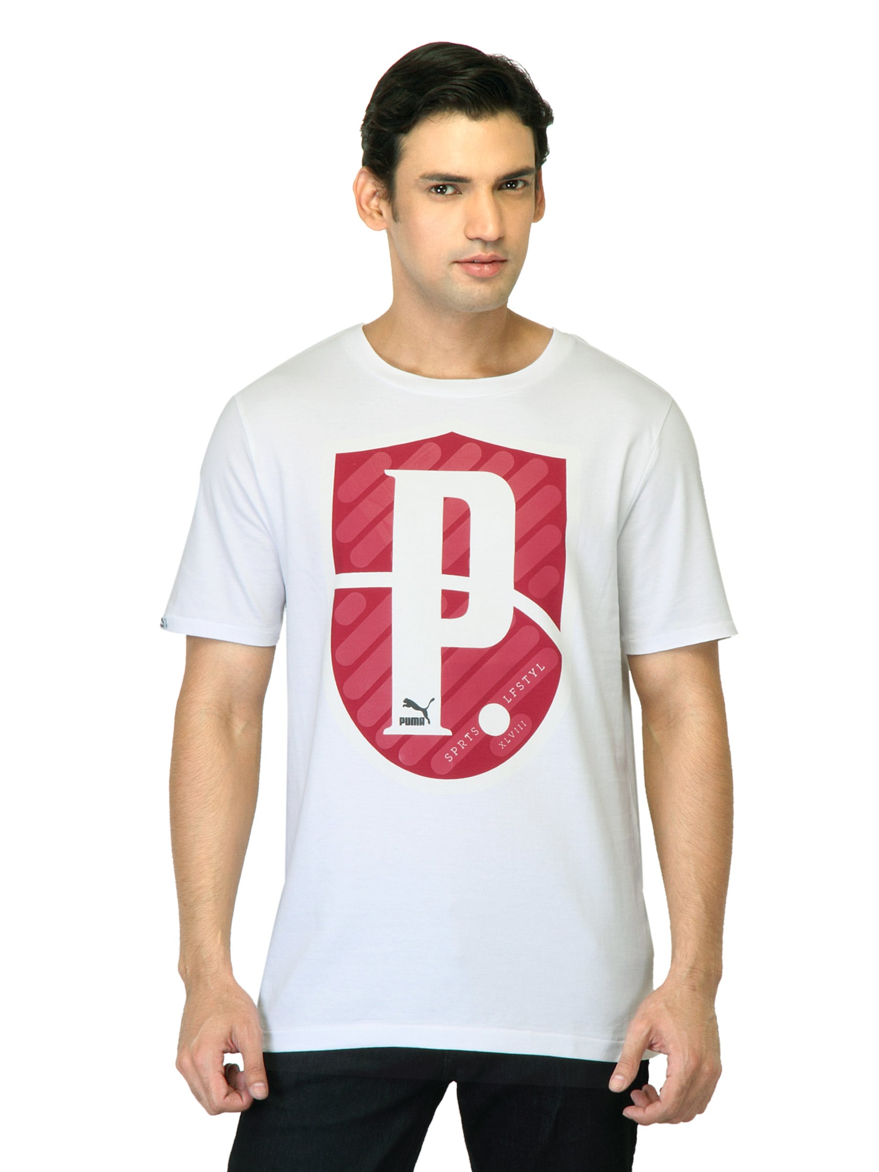 Puma Men Graphic White T-shirt