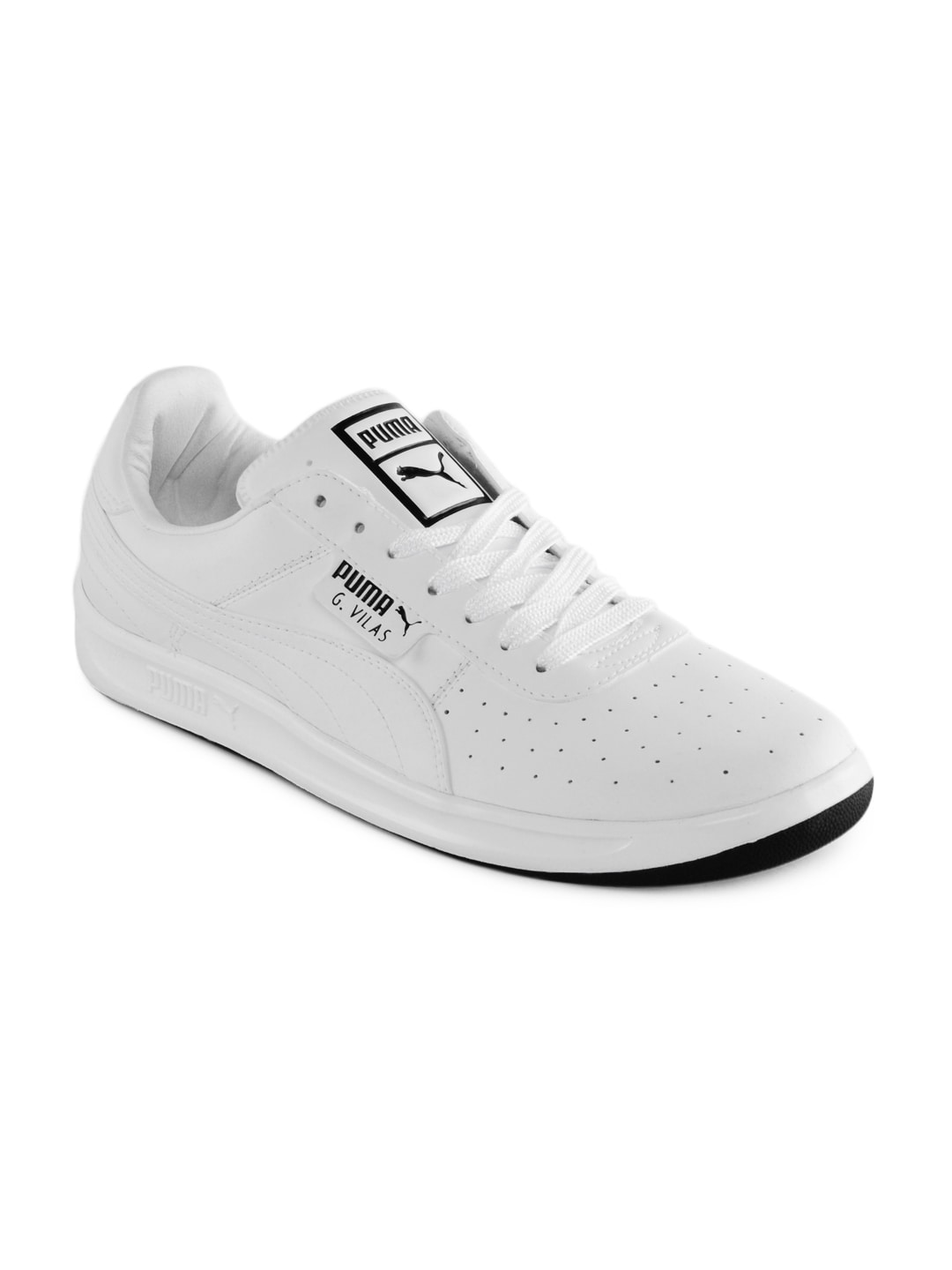 Puma Men White Basics Shoes