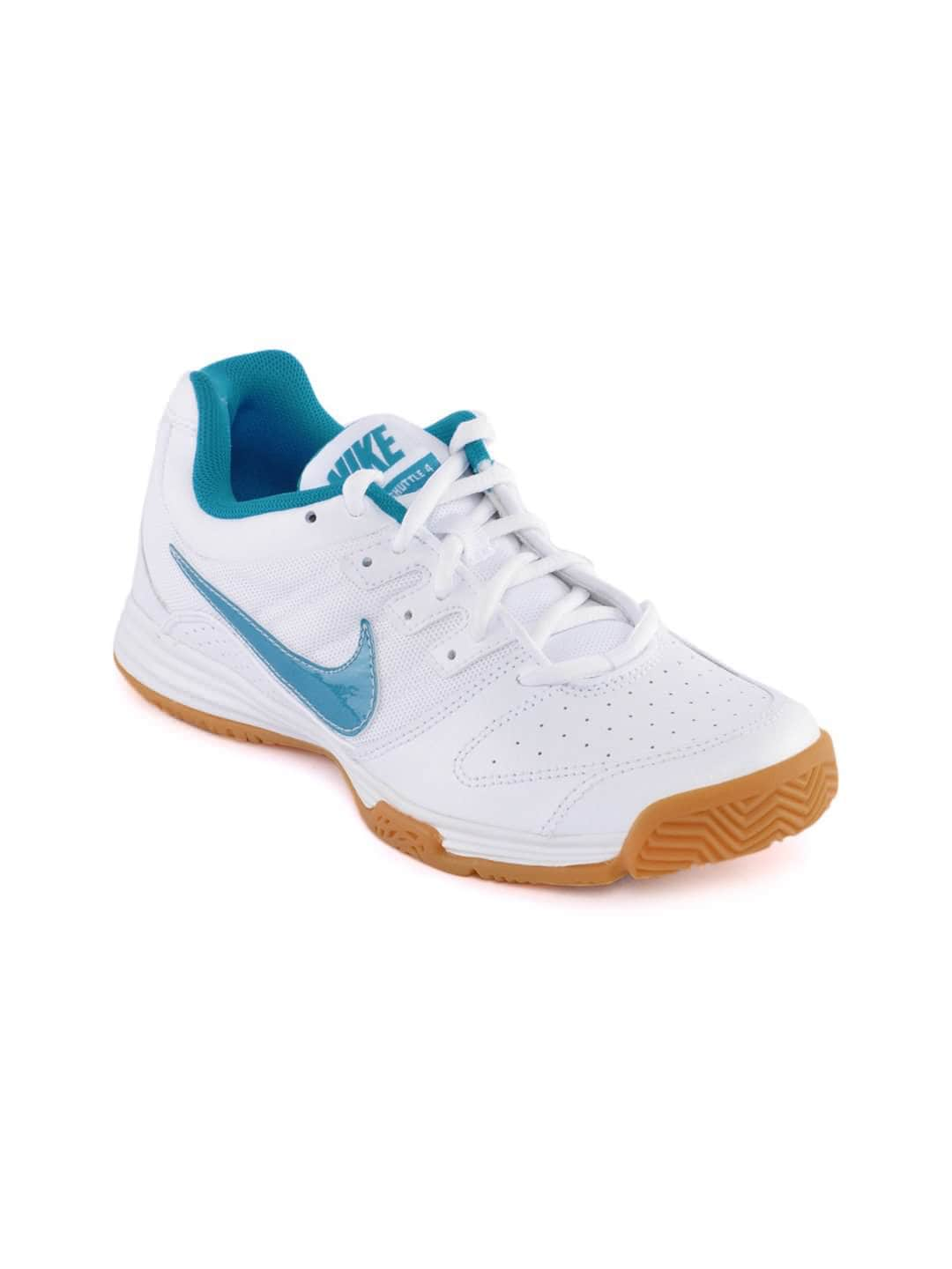 Nike Women White Court Shuttle Shoes