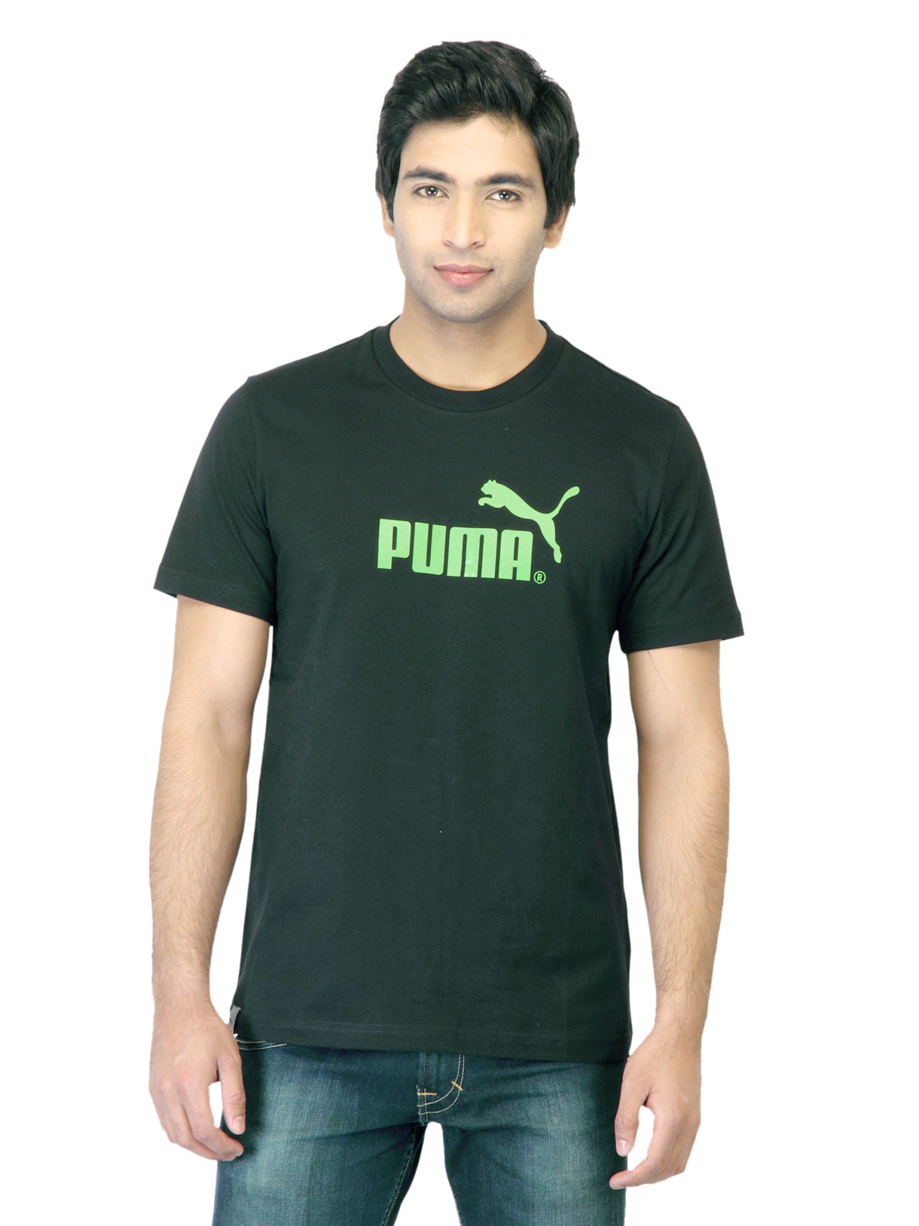 Puma Men Large Logo Black T-shirt