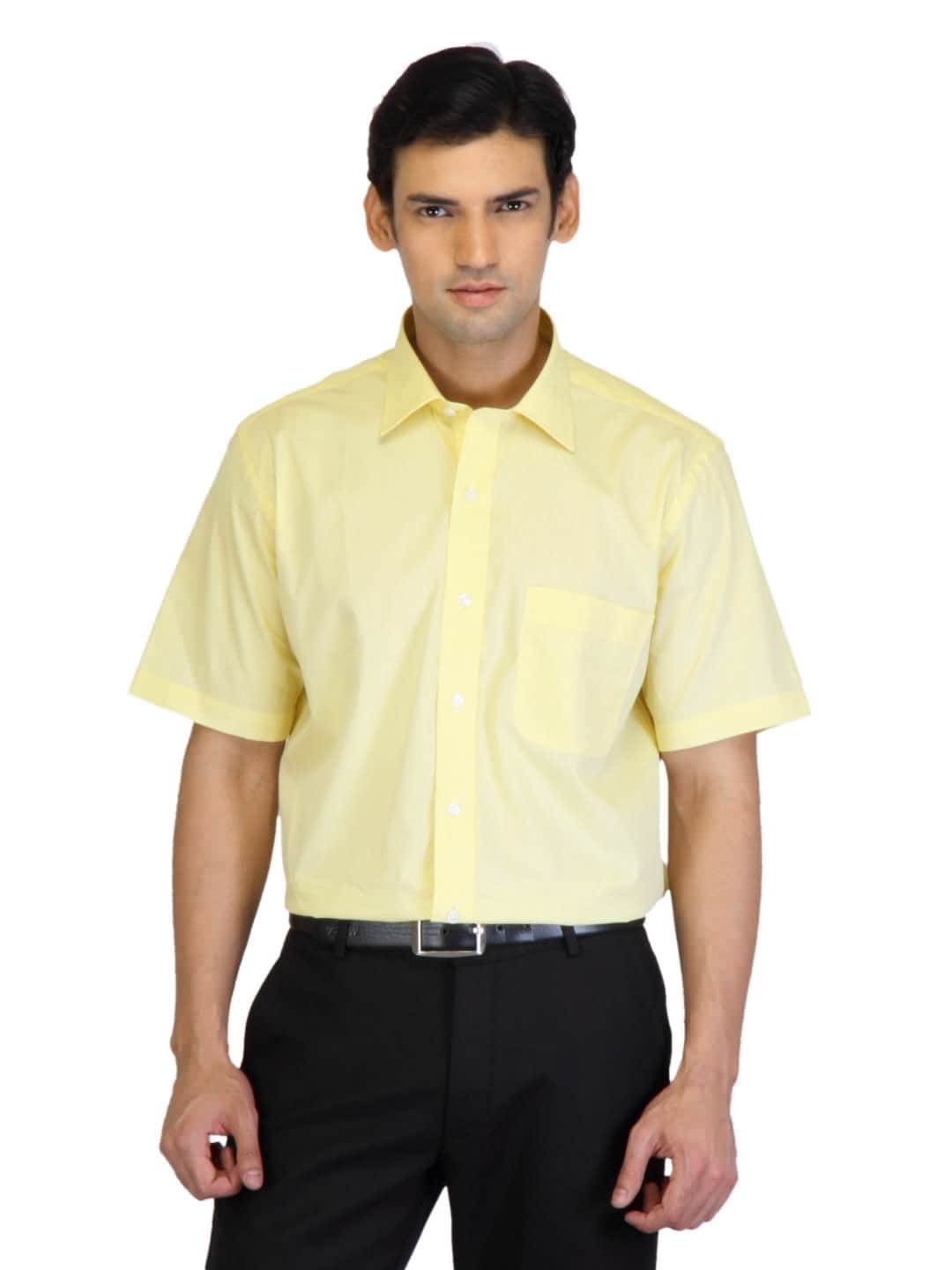 Arrow Men Yellow Shirt