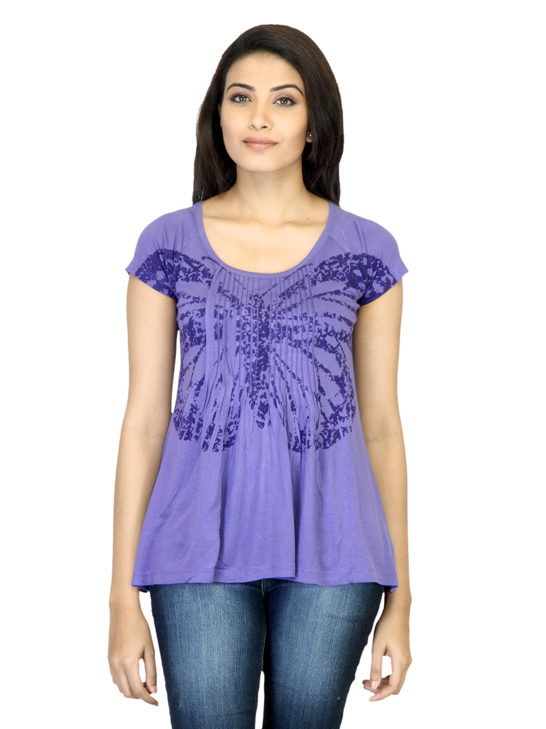 Jealous 21 Women Lavender Printed Top