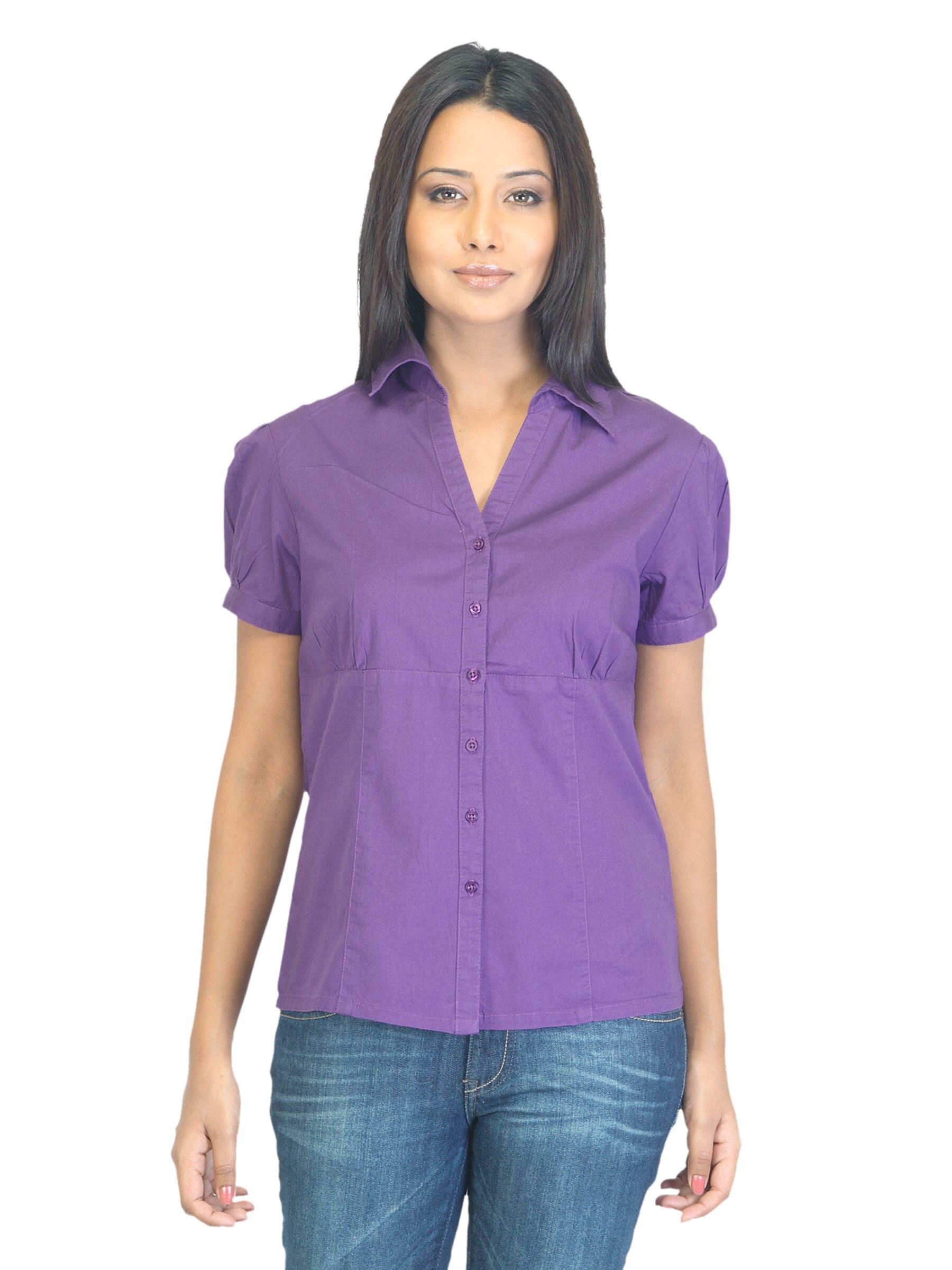 Jealous 21 Women Purple Shirt