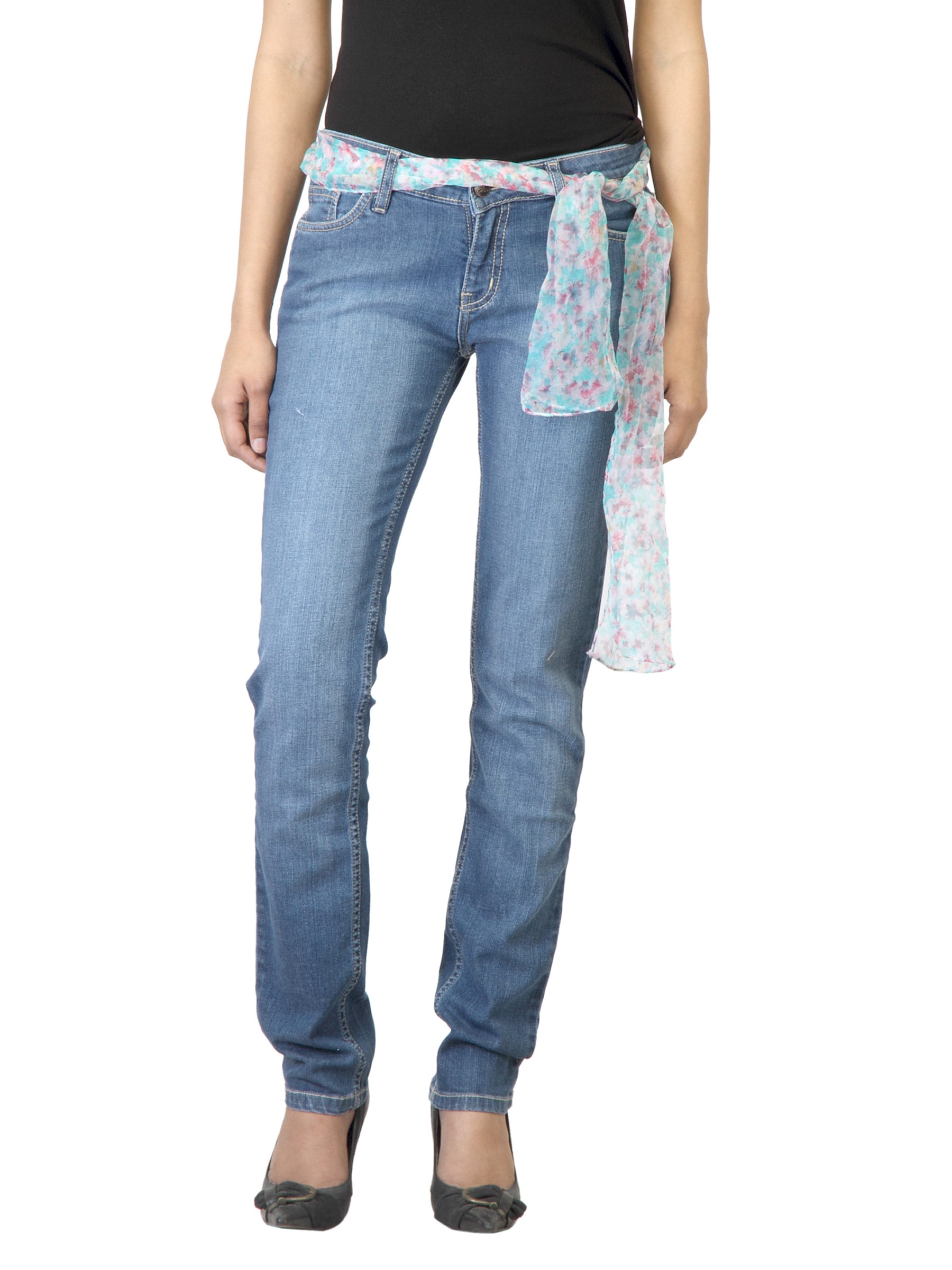 Jealous 21 Women Washed Light Blue Jeans