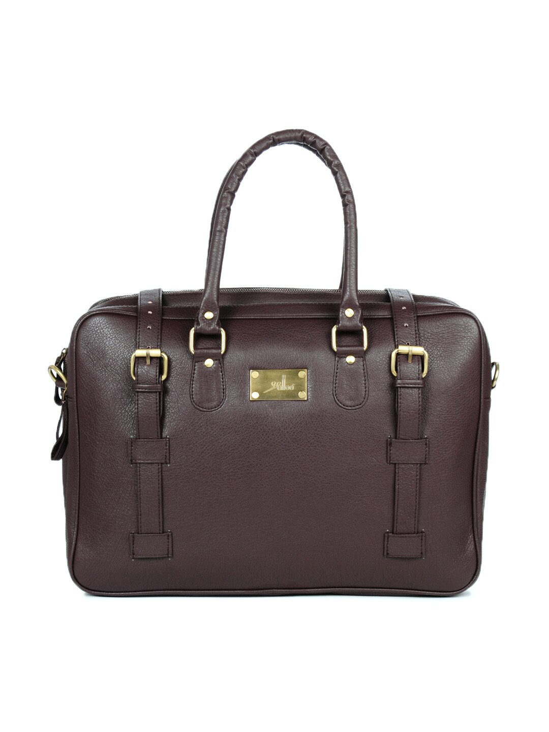 Yelloe Women Leather Brown Handbag