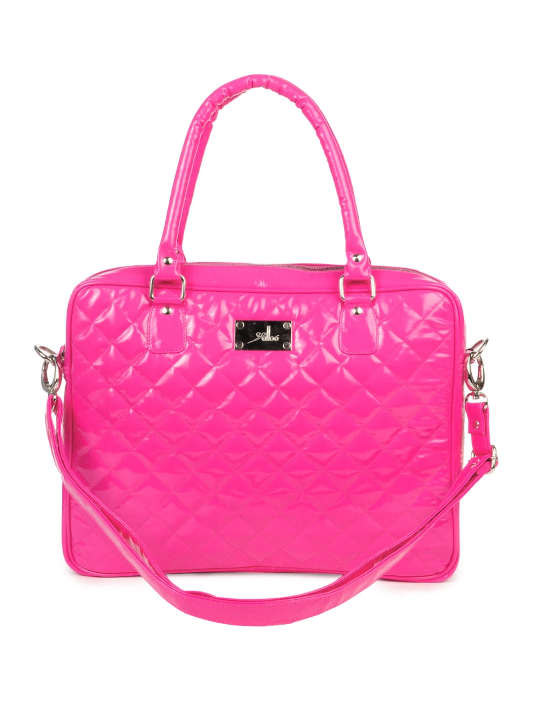 Yelloe Pink Laptop Pocket Handbag