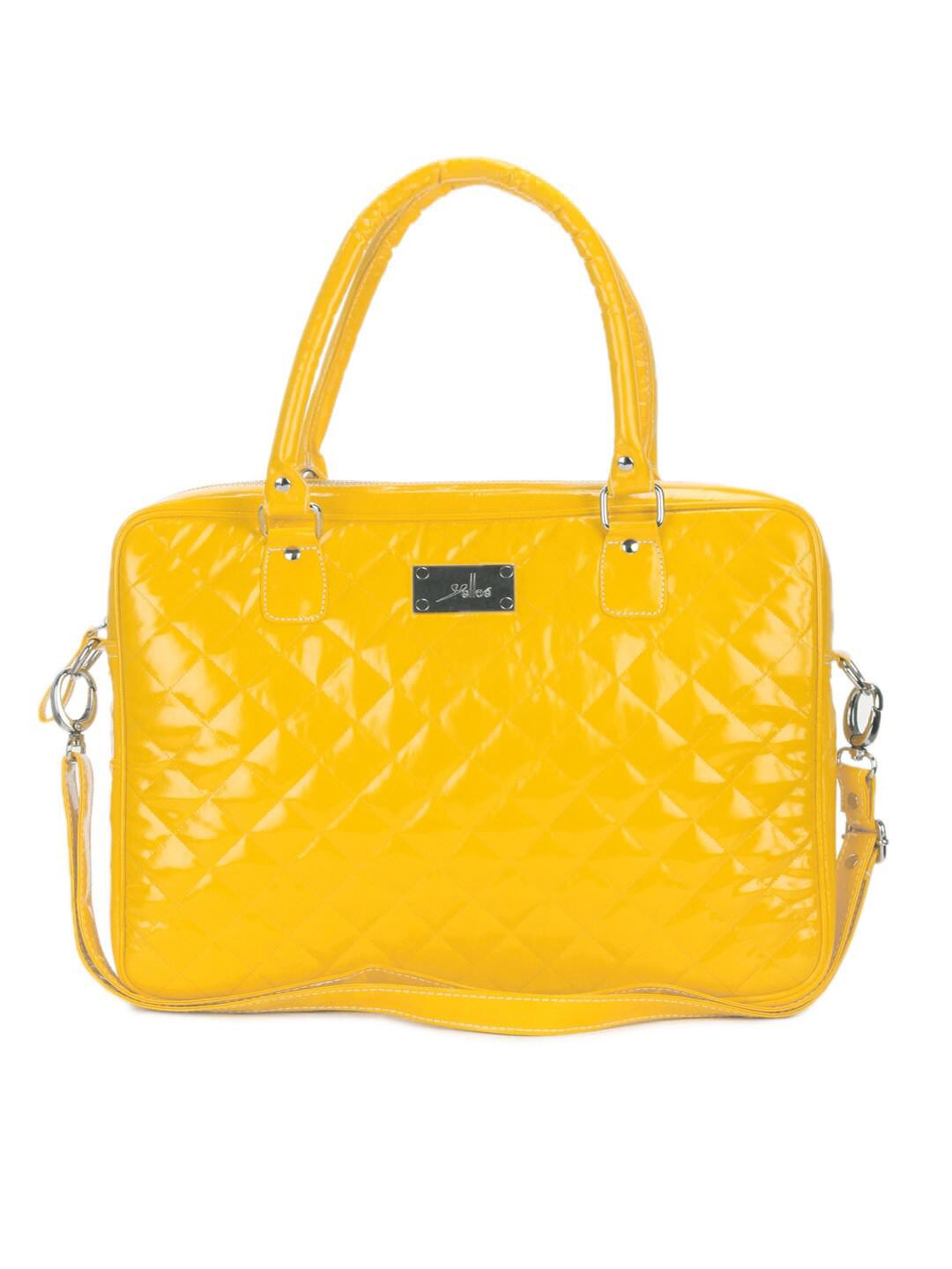 Yelloe Yellow Laptop Pocket Handbag