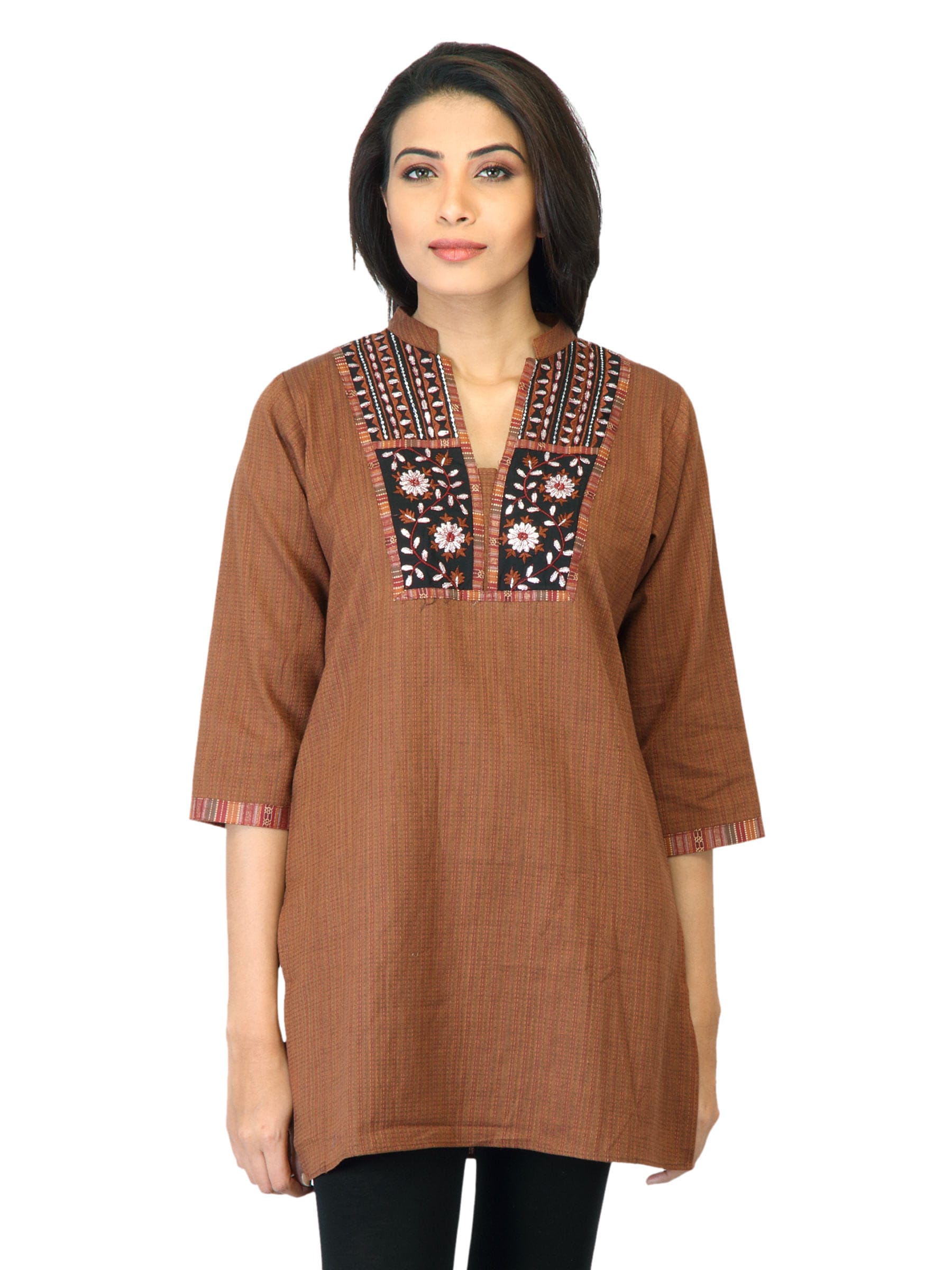 Aneri Women Jazz Brown Kurta