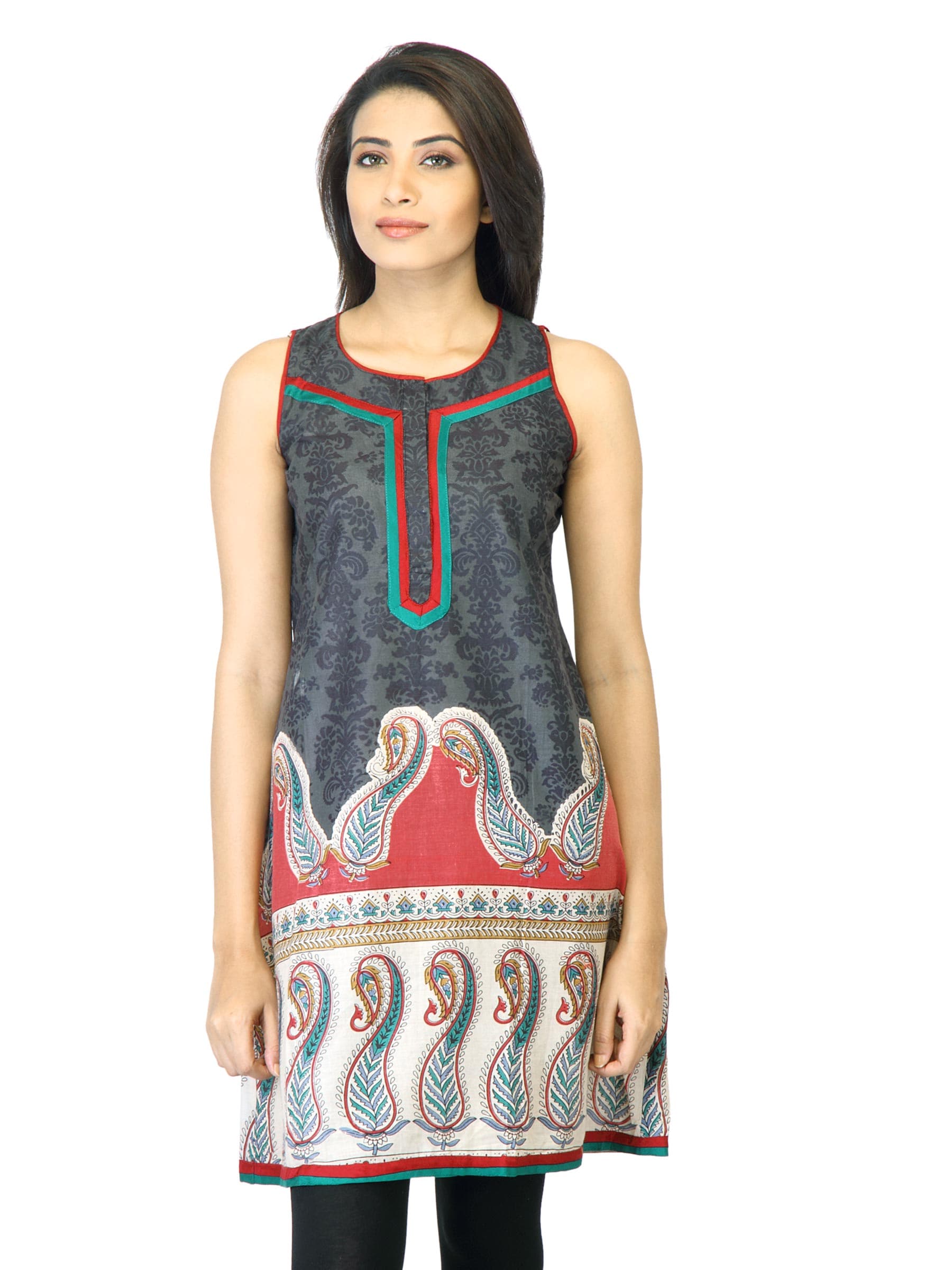 Aneri Women Paakhi Grey Kurta