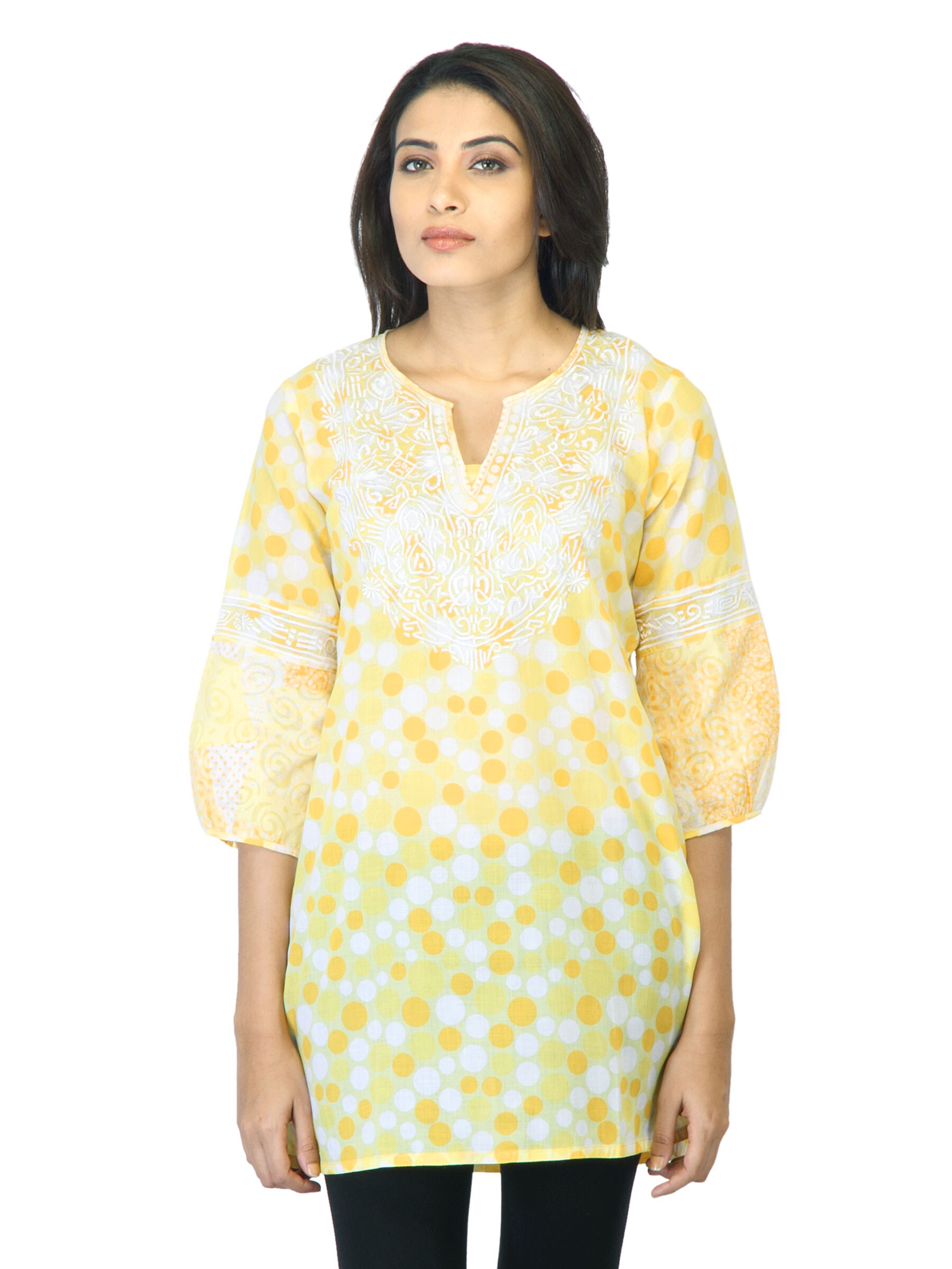 Aneri Women Madhuri Yellow Kurta