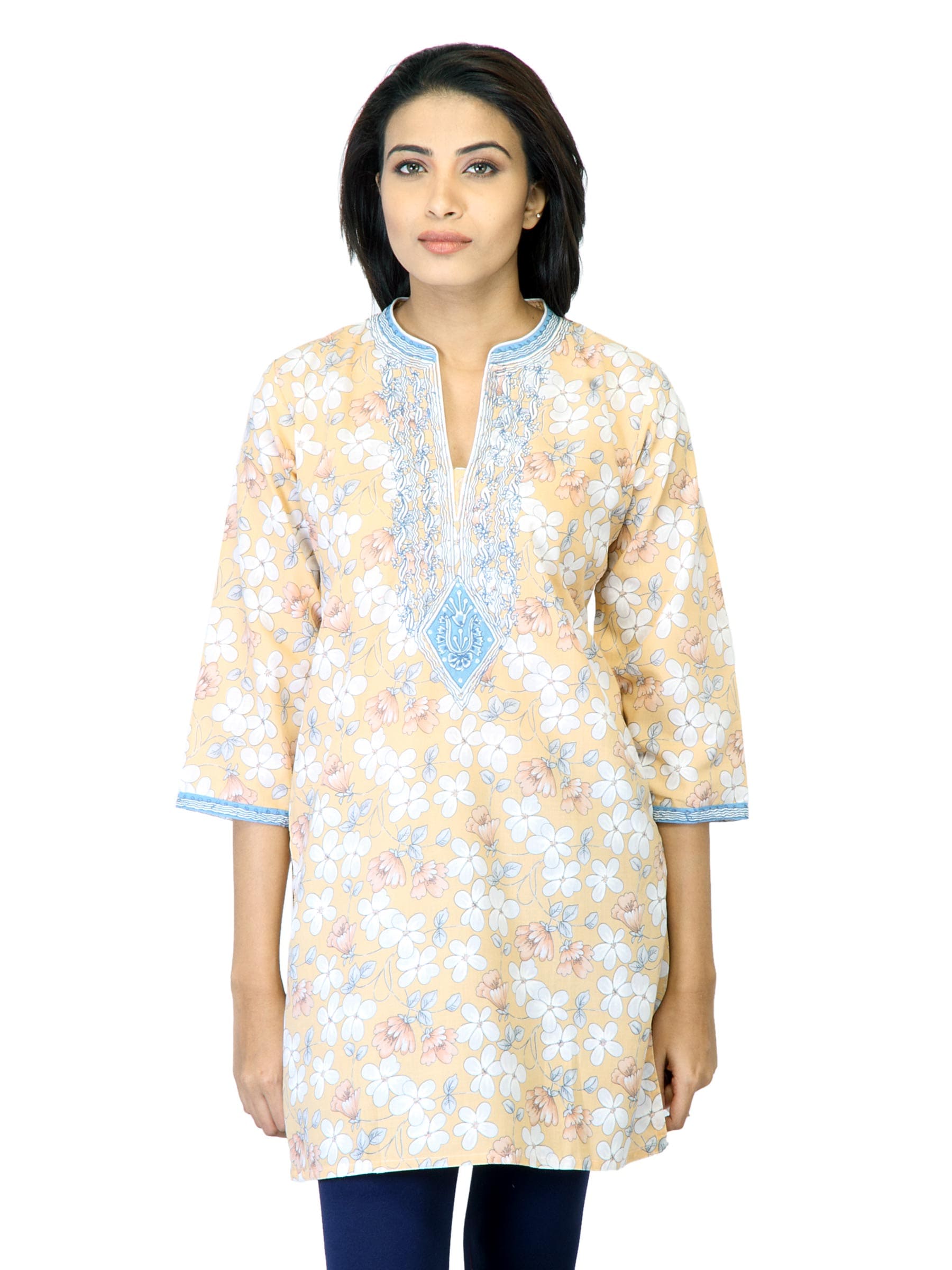 Aneri Women Shruti Yellow Kurta