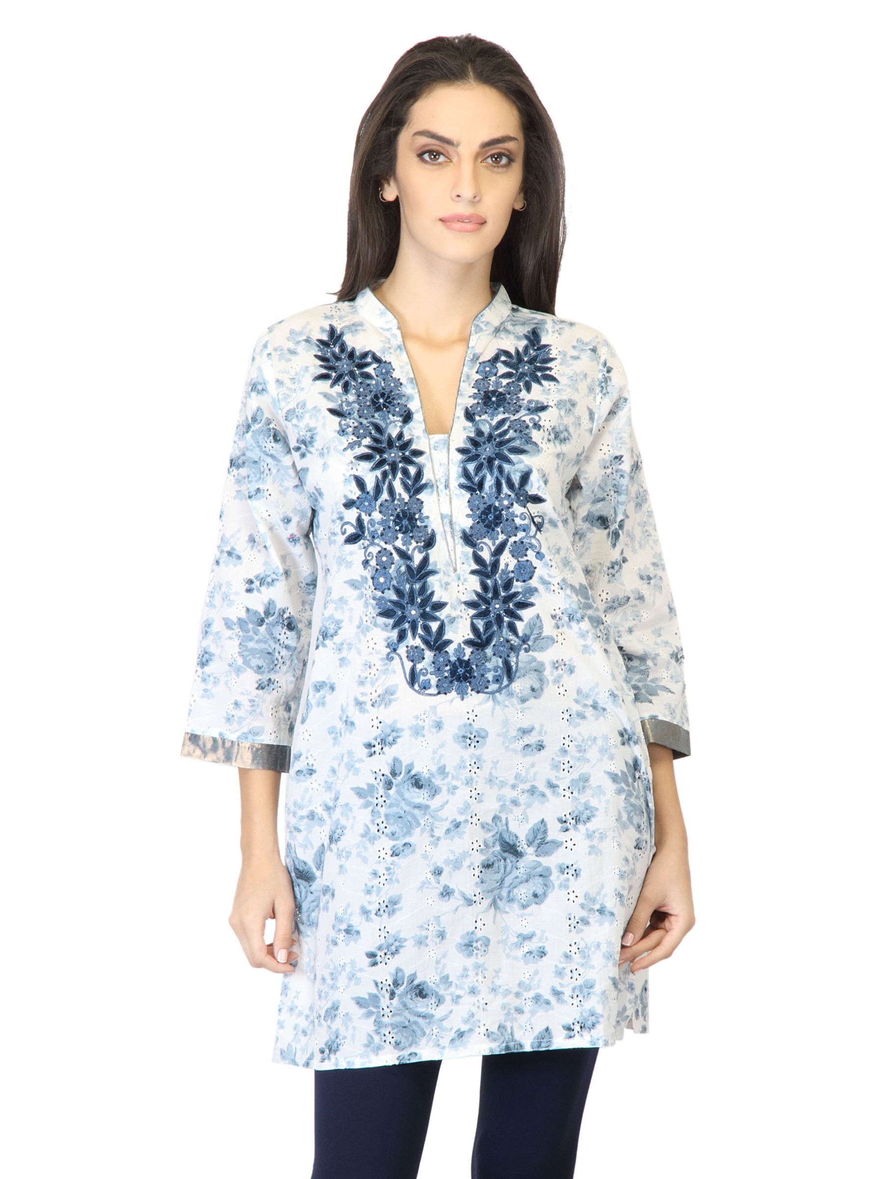 Aneri Women Priya Blue Kurta