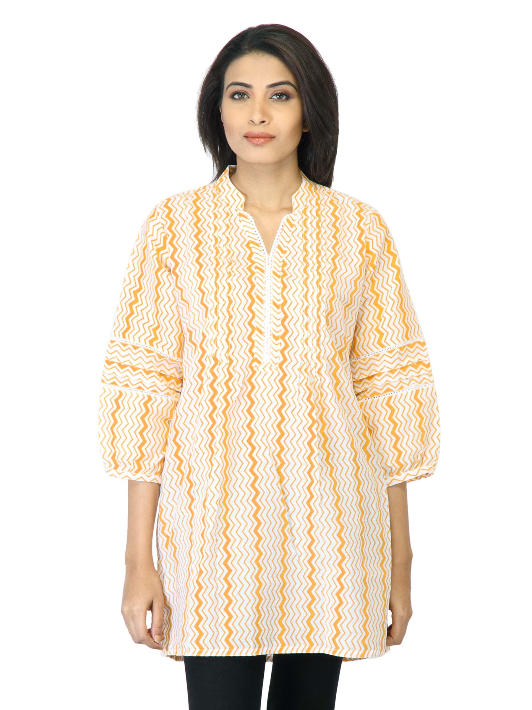 Aneri Women Chanchal Orange Kurta