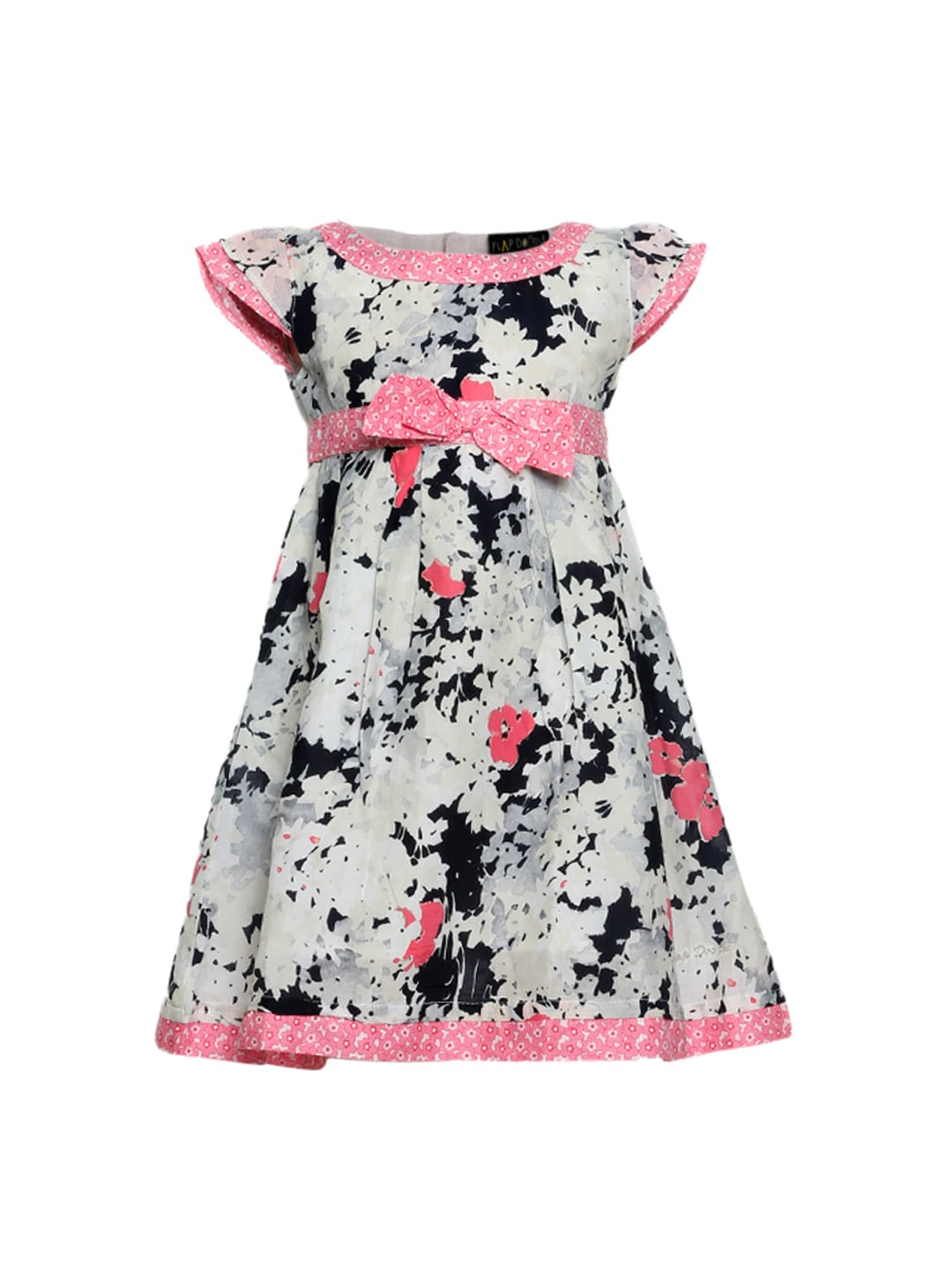 Doodle Girls Printed Pink Dress