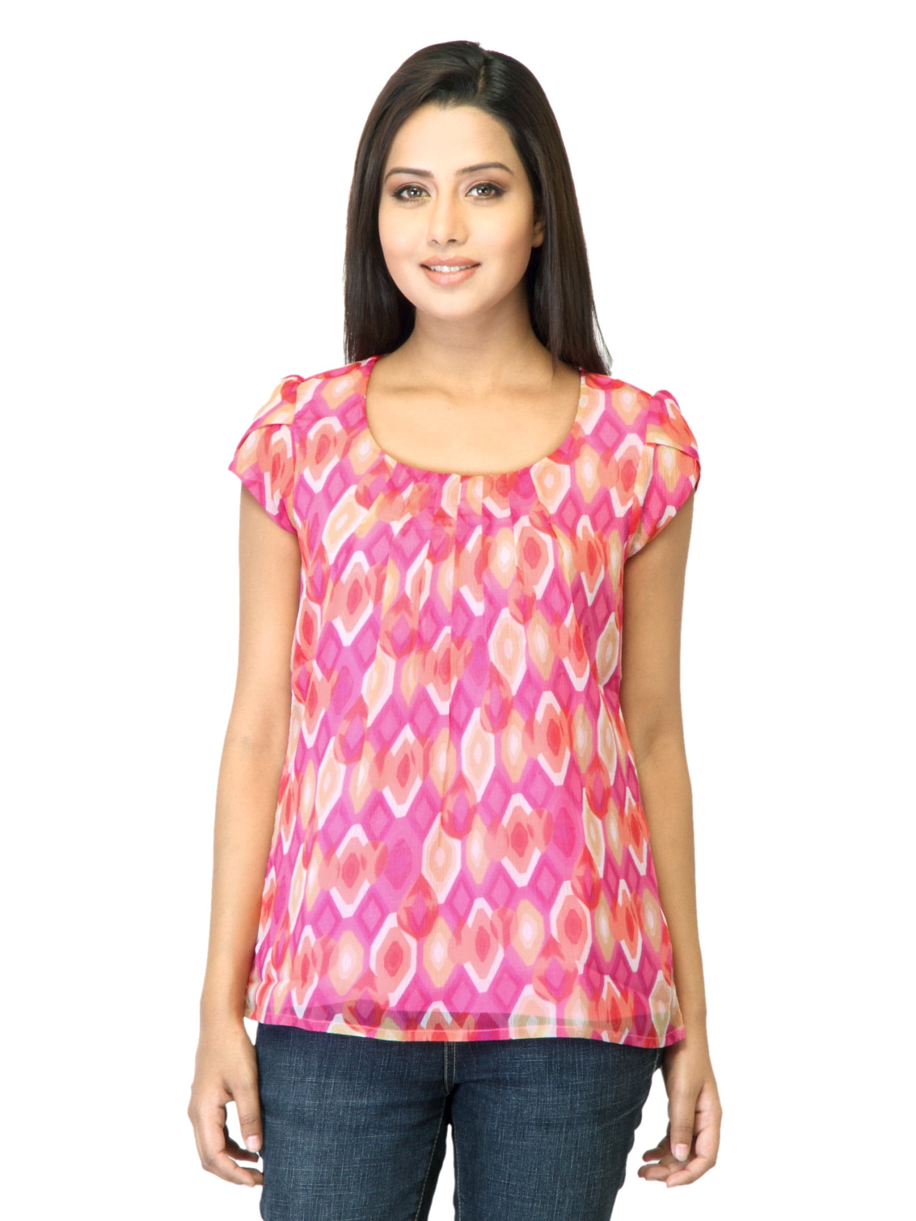 Arrow Woman Pink Printed Top