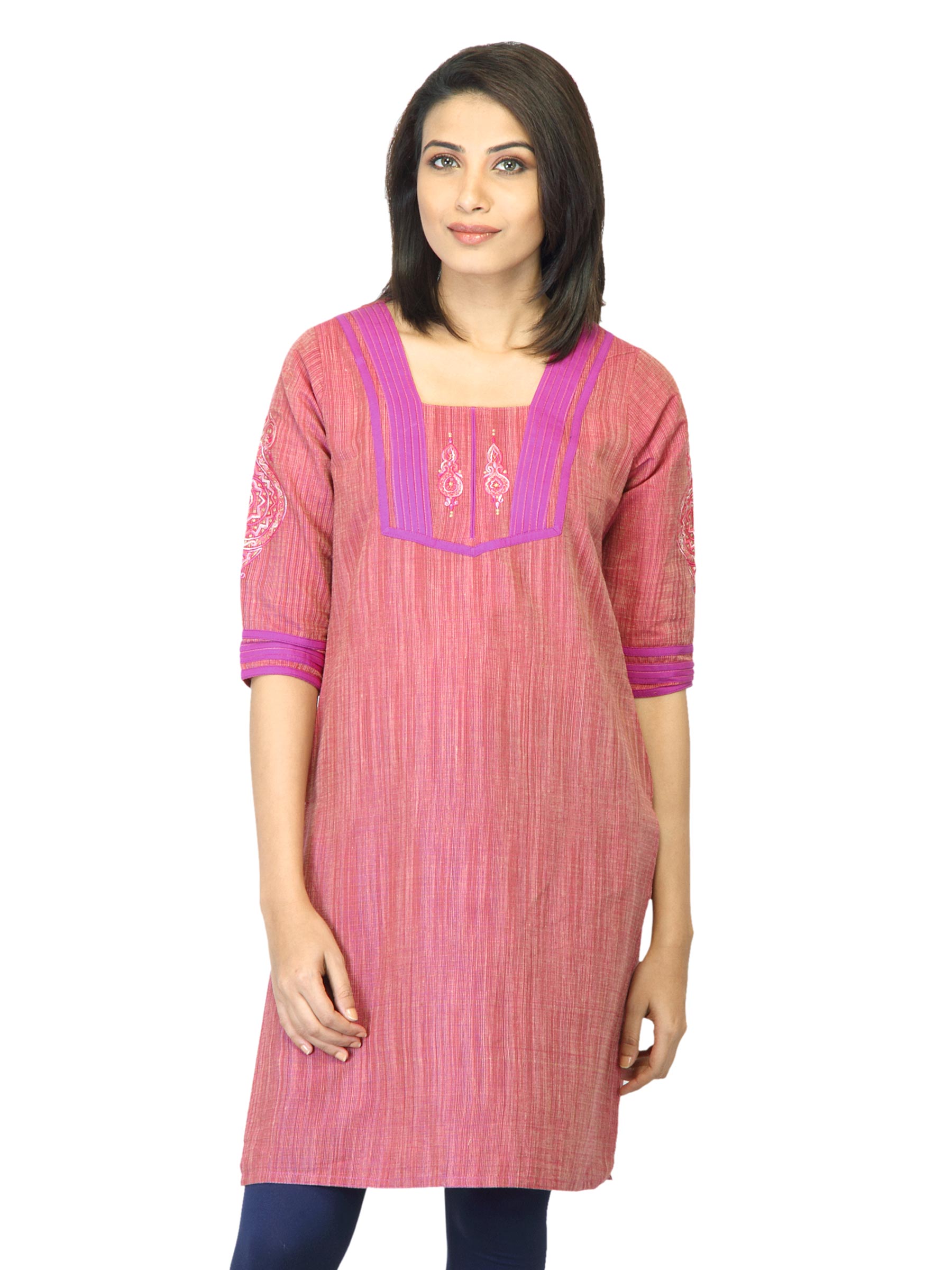 Mother Earth Women Magenta Kurta