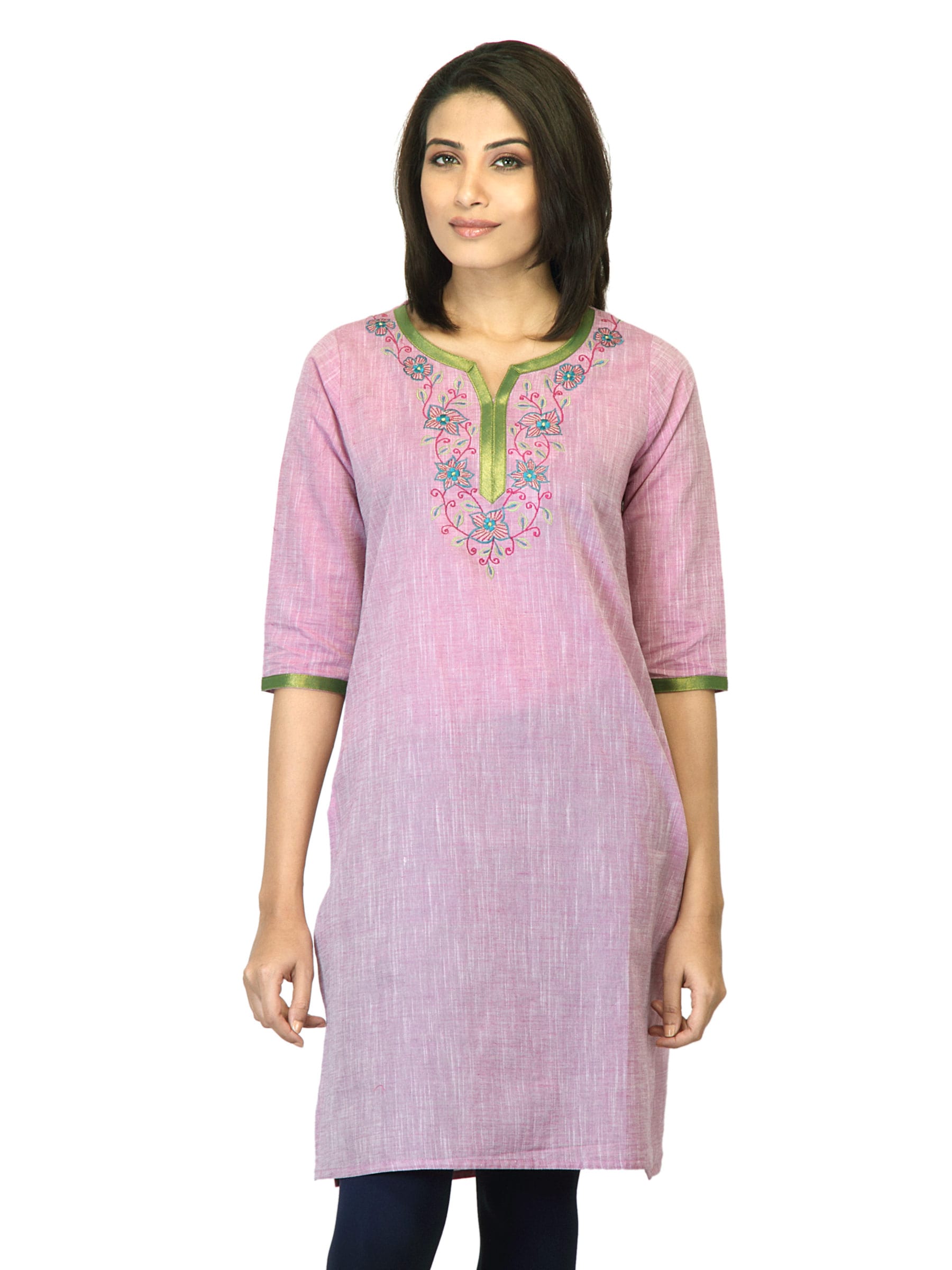 Mother Earth Women Pink Kurta