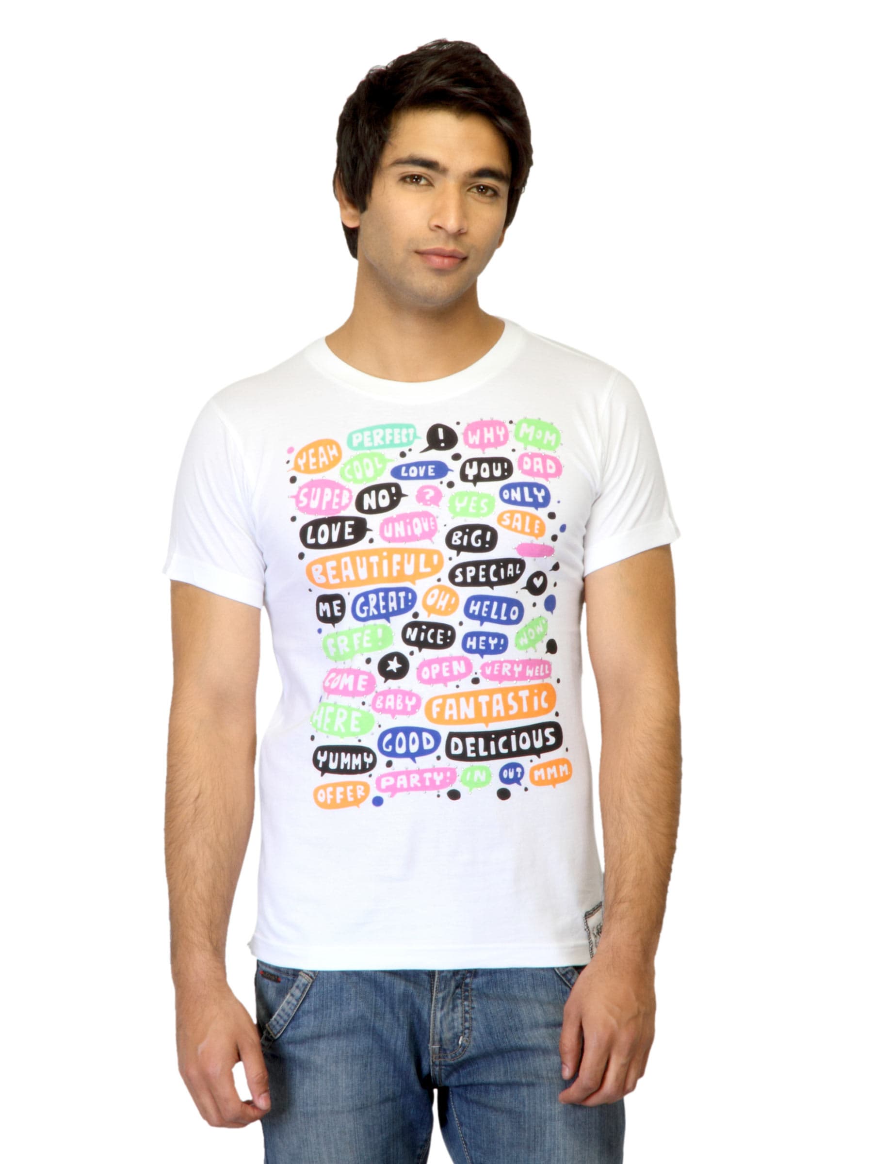 Tantra Men 50 Bubbles White T-shirt